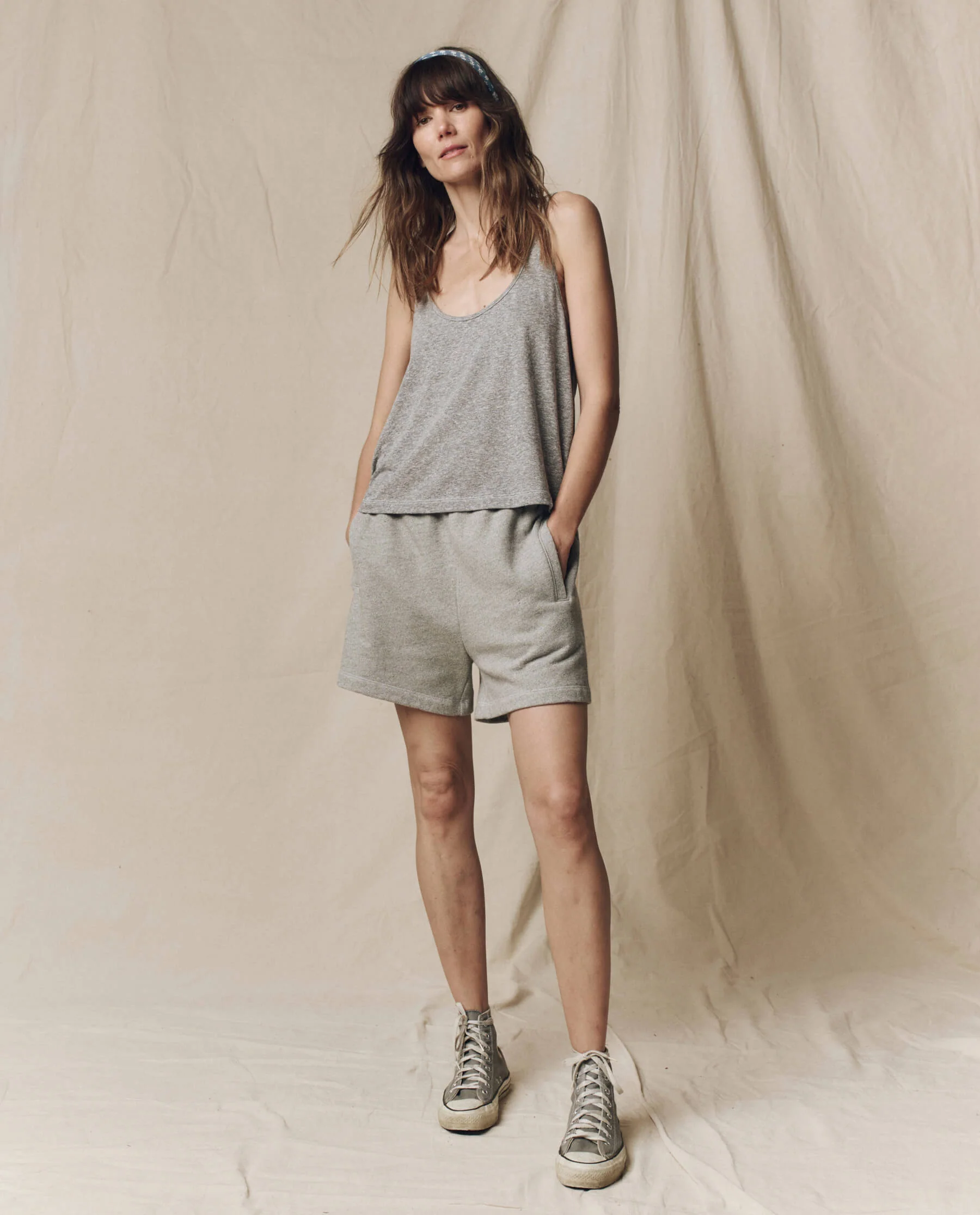 The Scoop Neck Tank. -- Heather Grey - Image 4