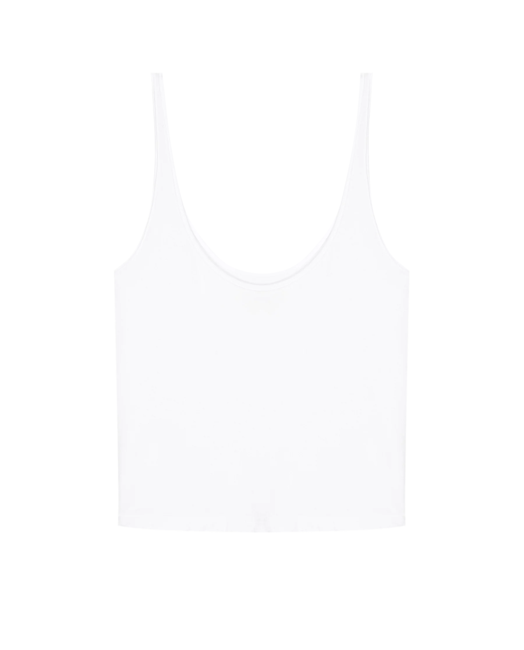 The Scoop Neck Tank. -- True White - Image 5