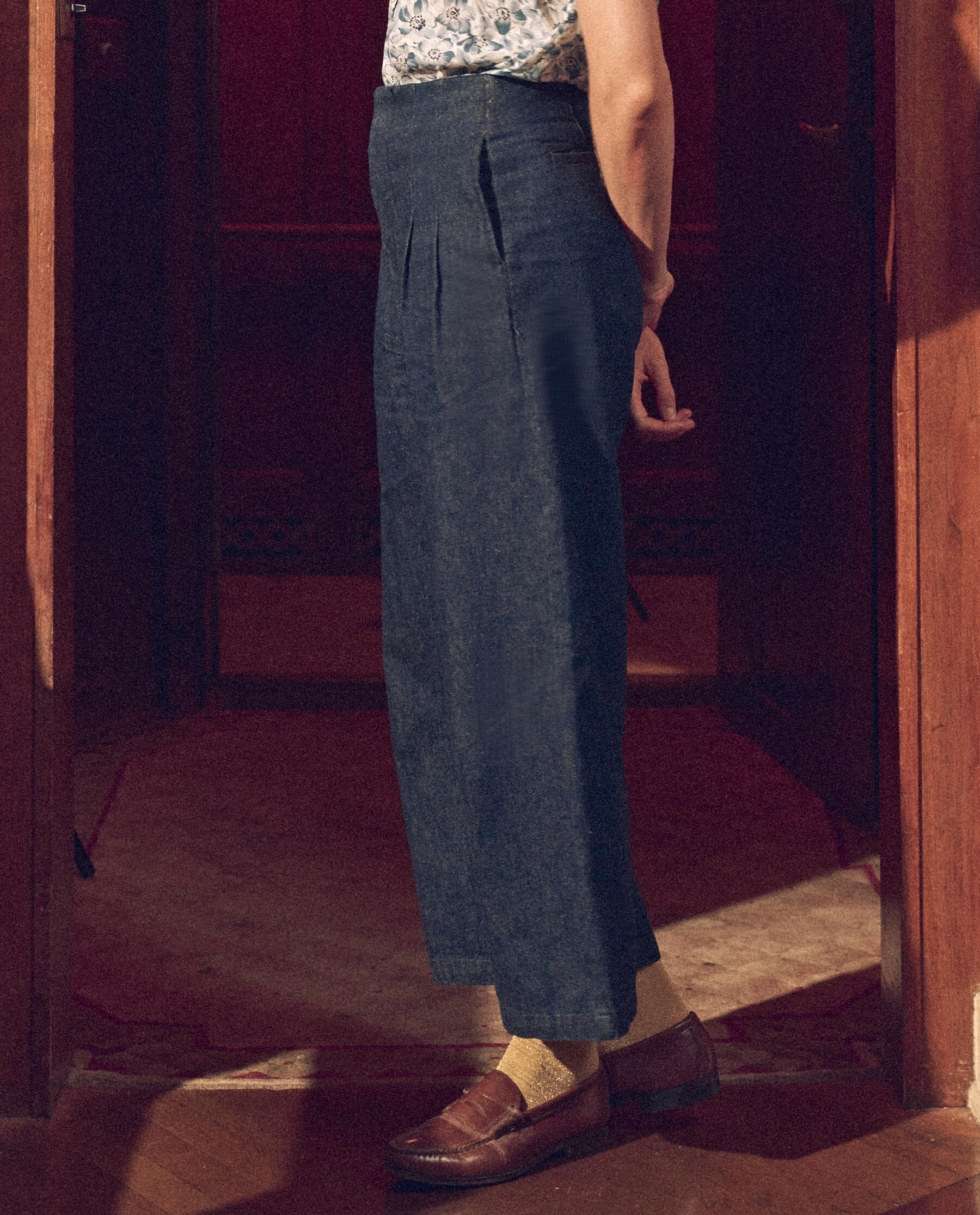 The Sculpted Trouser. -- Rinse Wash - Image 3