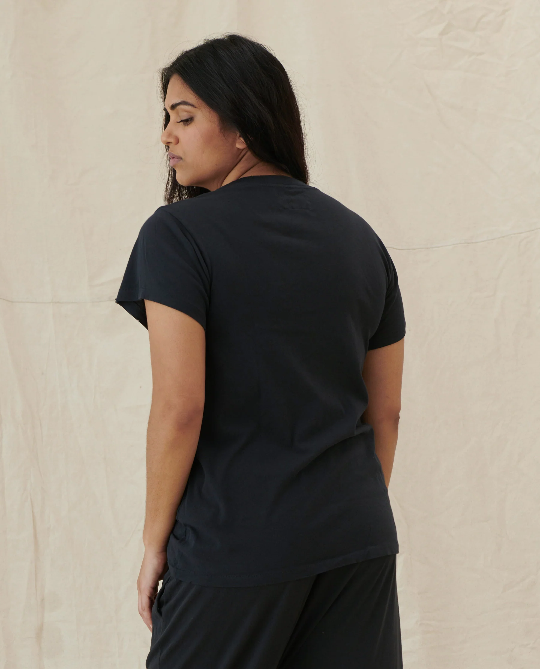 The Slim Tee. Solid -- Almost Black - Image 5