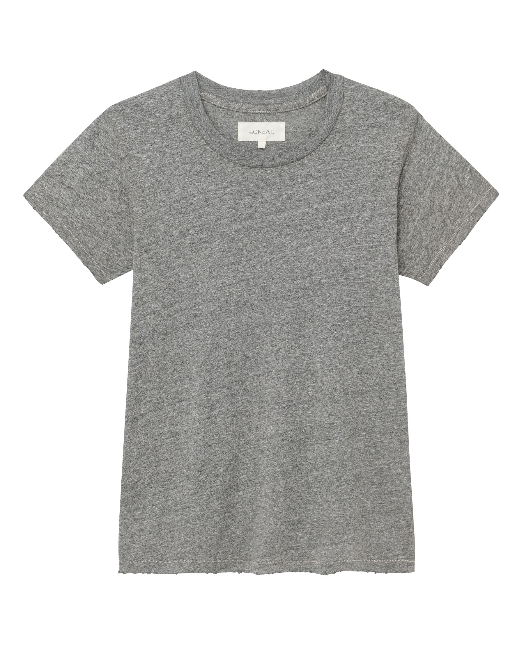 The Slim Tee. Solid -- Heather Grey - Image 4