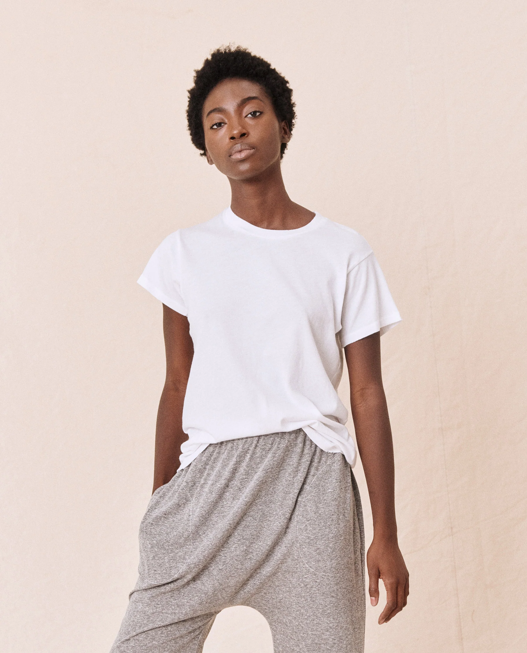 The Slim Tee. Solid -- True White - Image 3