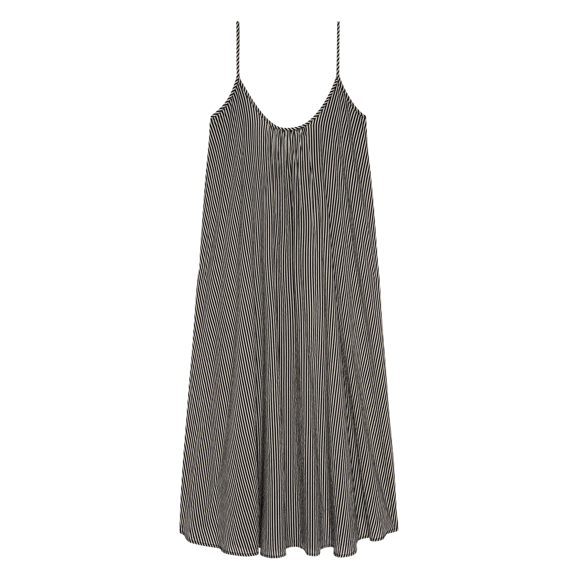 The Slip Sleep Dress. -- Black and Cream Crew Stripe - Image 6