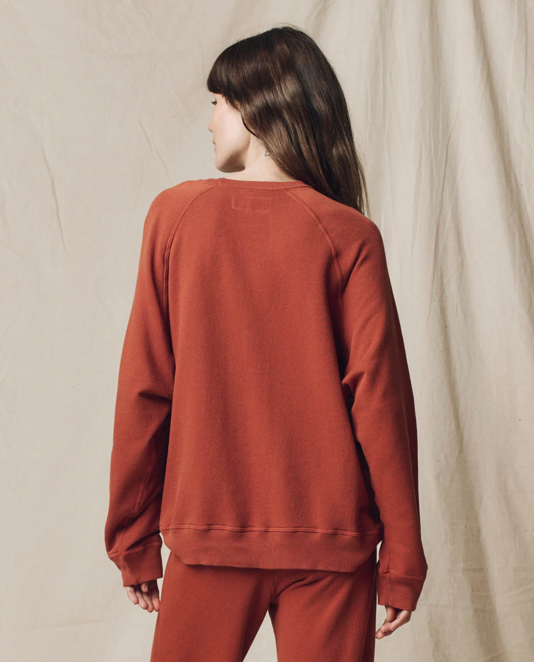 The Slouch Sweatshirt. Solid -- Brick - Image 2