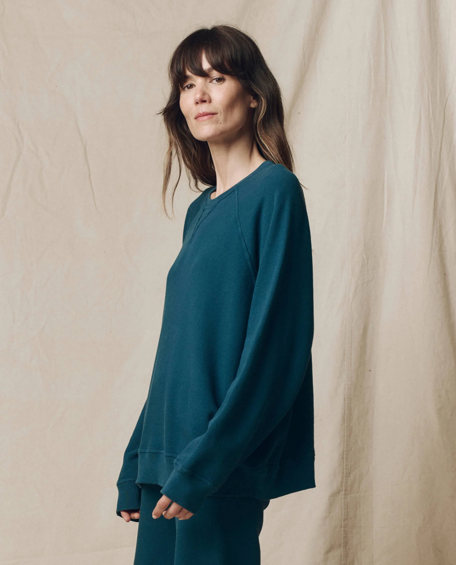 The Slouch Sweatshirt. Solid -- Dark Slate - Image 3