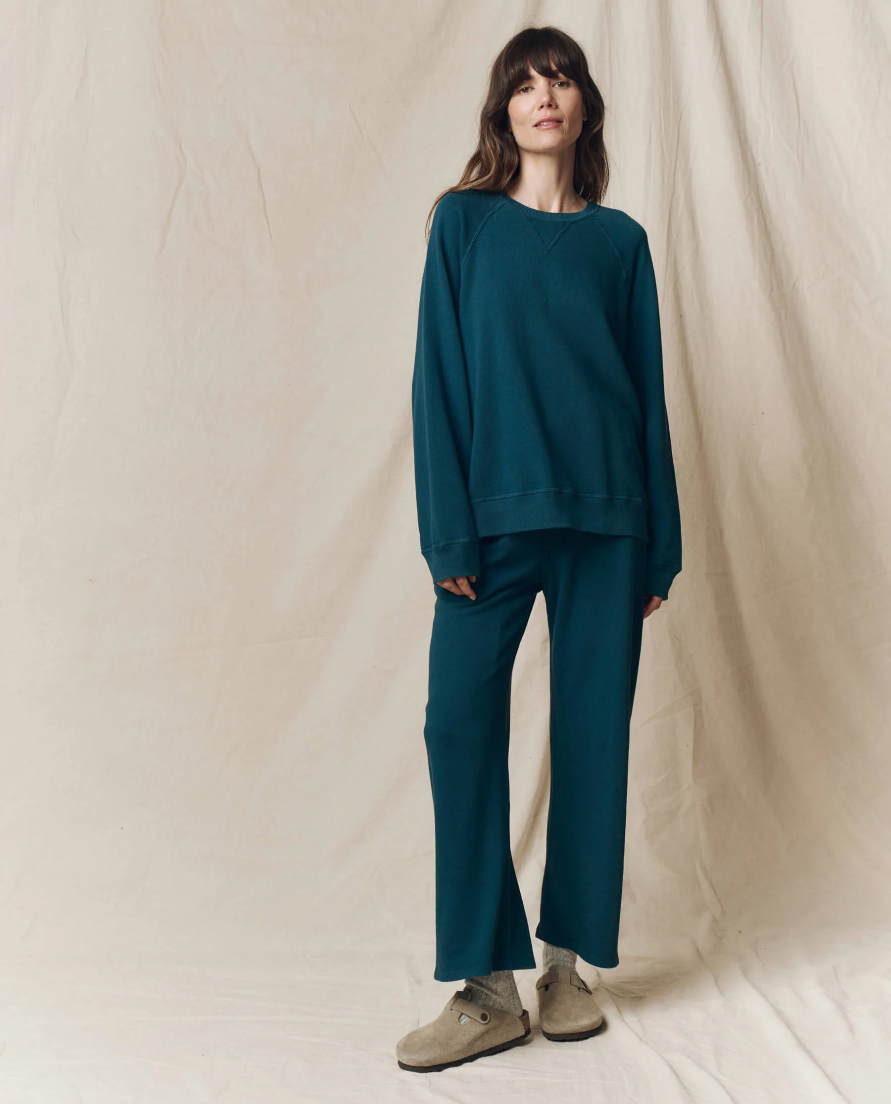 The Slouch Sweatshirt. Solid -- Dark Slate - Image 4
