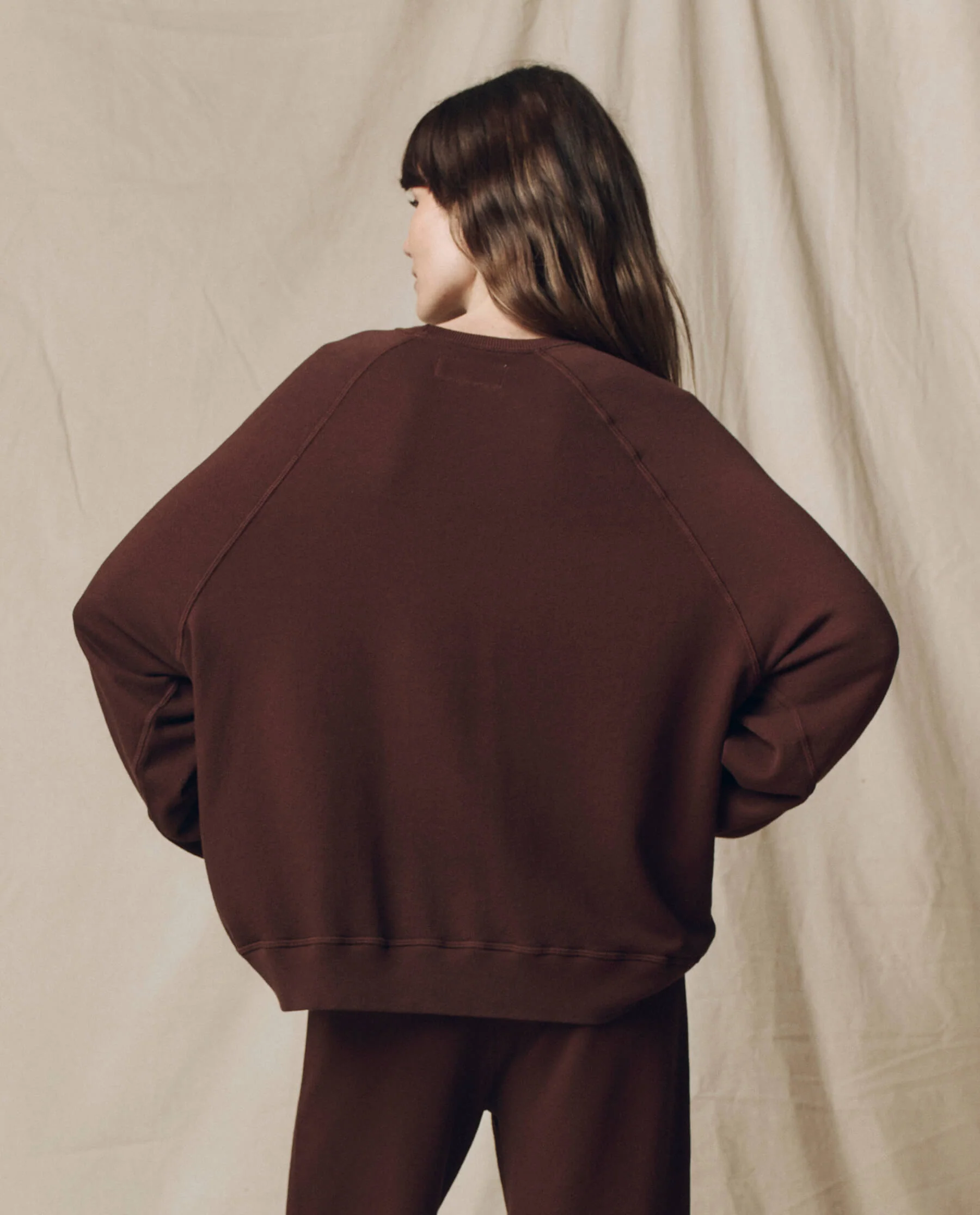 The Slouch Sweatshirt. Solid -- Driftwood - Image 2