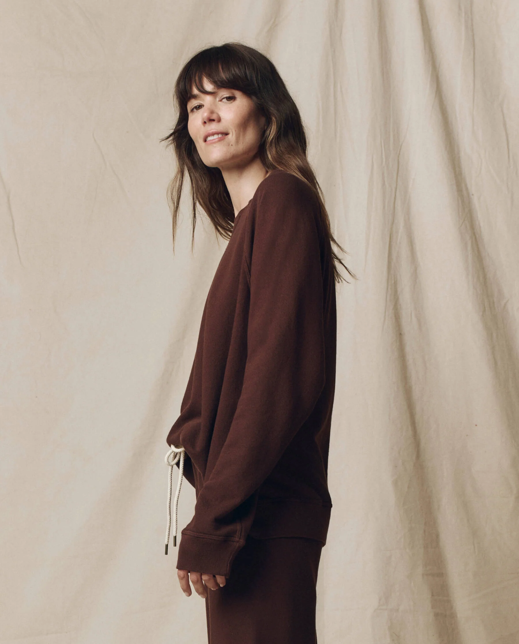 The Slouch Sweatshirt. Solid -- Driftwood - Image 3