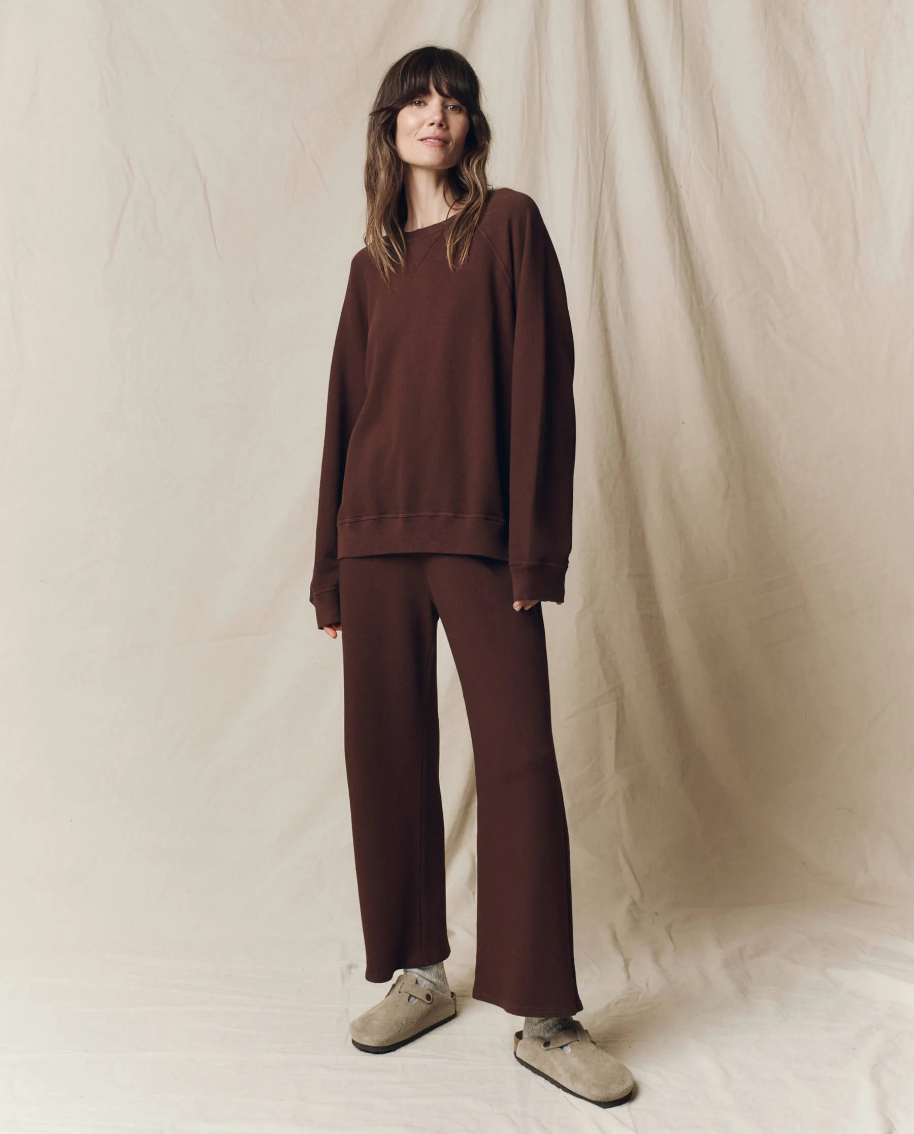 The Slouch Sweatshirt. Solid -- Driftwood - Image 4
