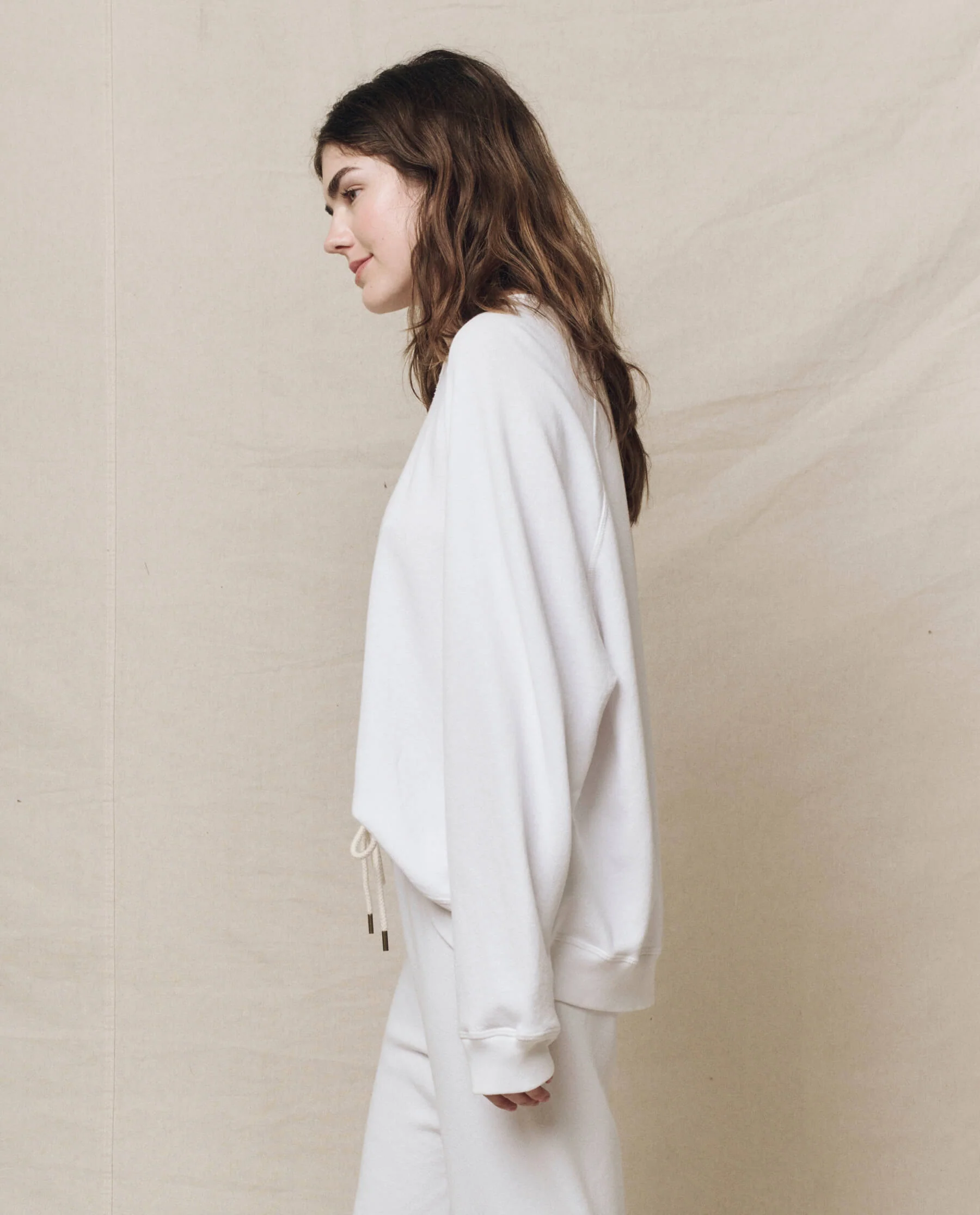 The Slouch Sweatshirt. Solid -- True White - Image 3
