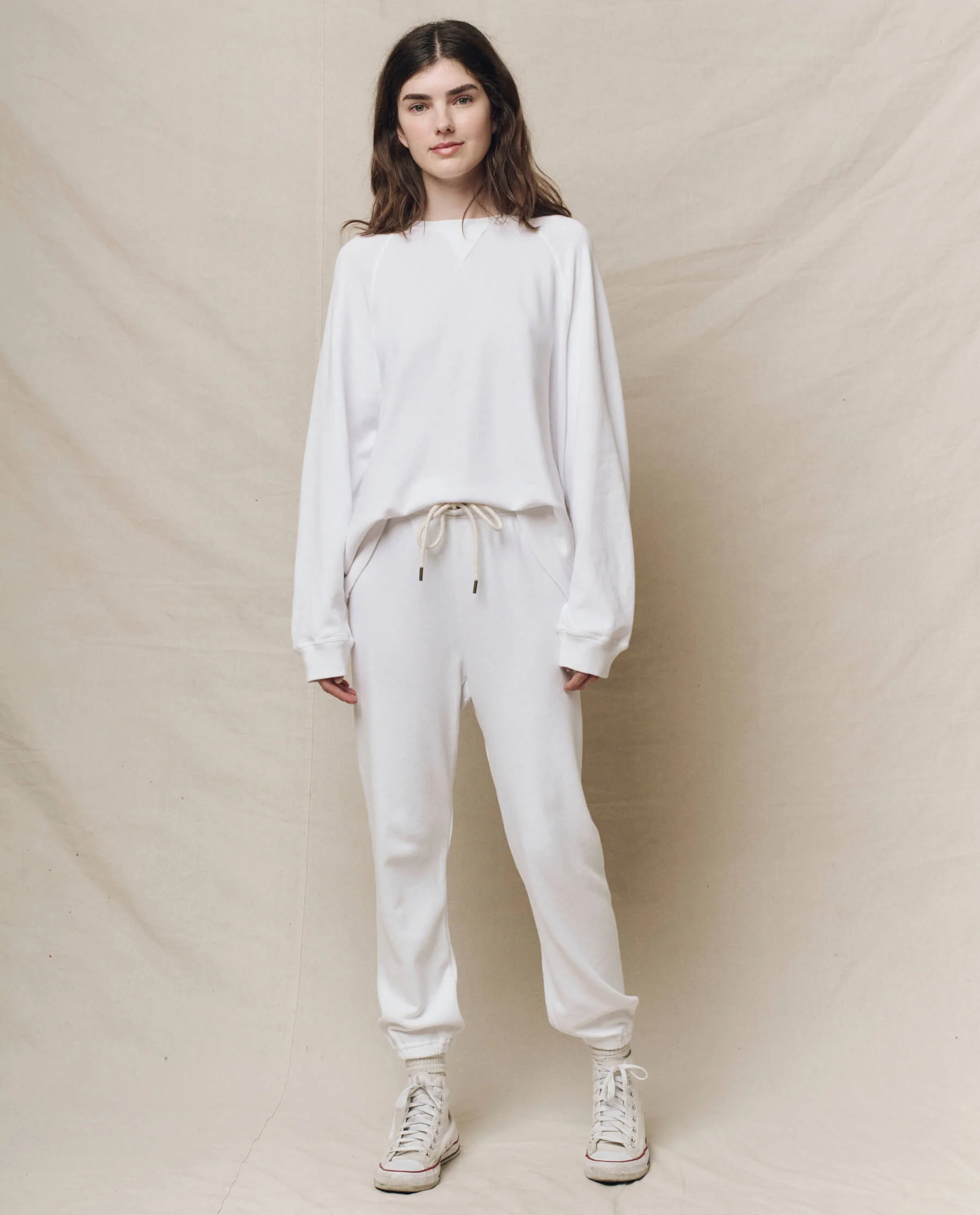 The Slouch Sweatshirt. Solid -- True White - Image 4