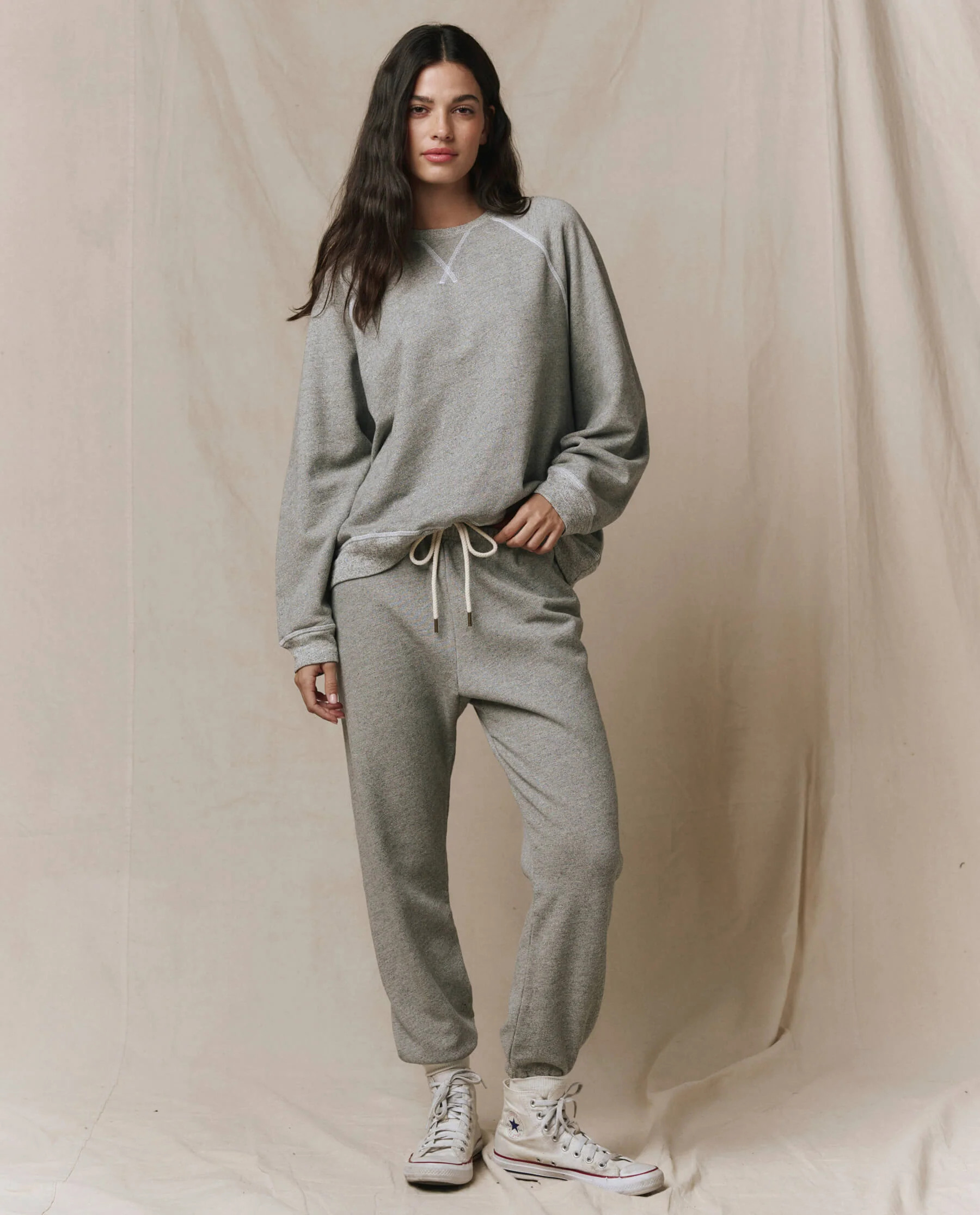 The Slouch Sweatshirt. Solid -- Varsity Grey - Image 5