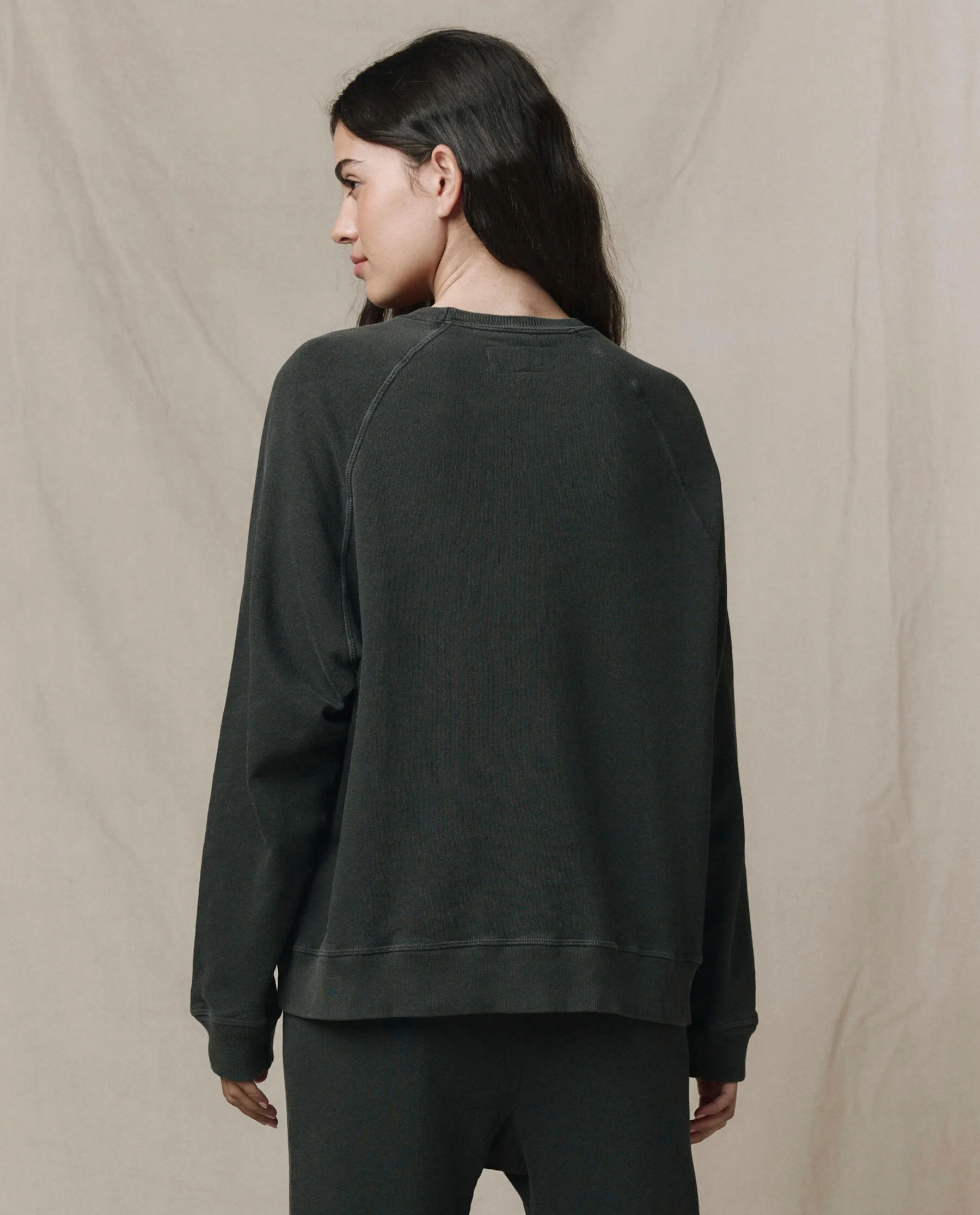 The Slouch Sweatshirt. Solid -- Washed Black - Image 4