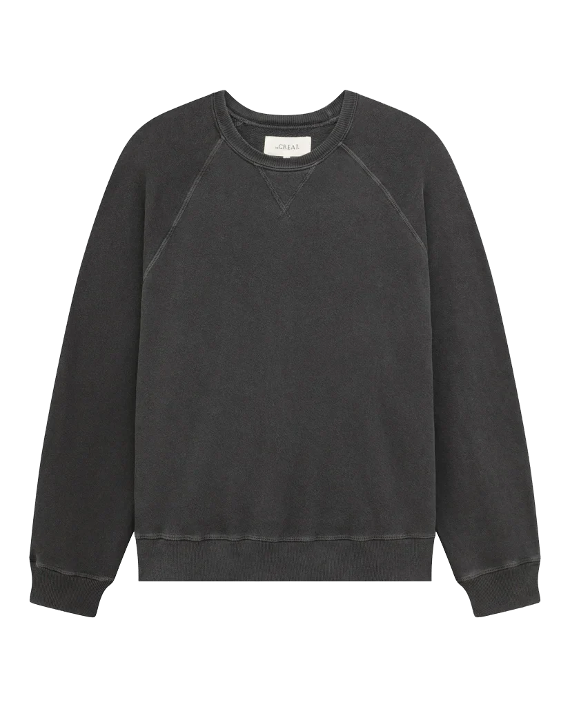 The Slouch Sweatshirt. Solid -- Washed Black - Image 5