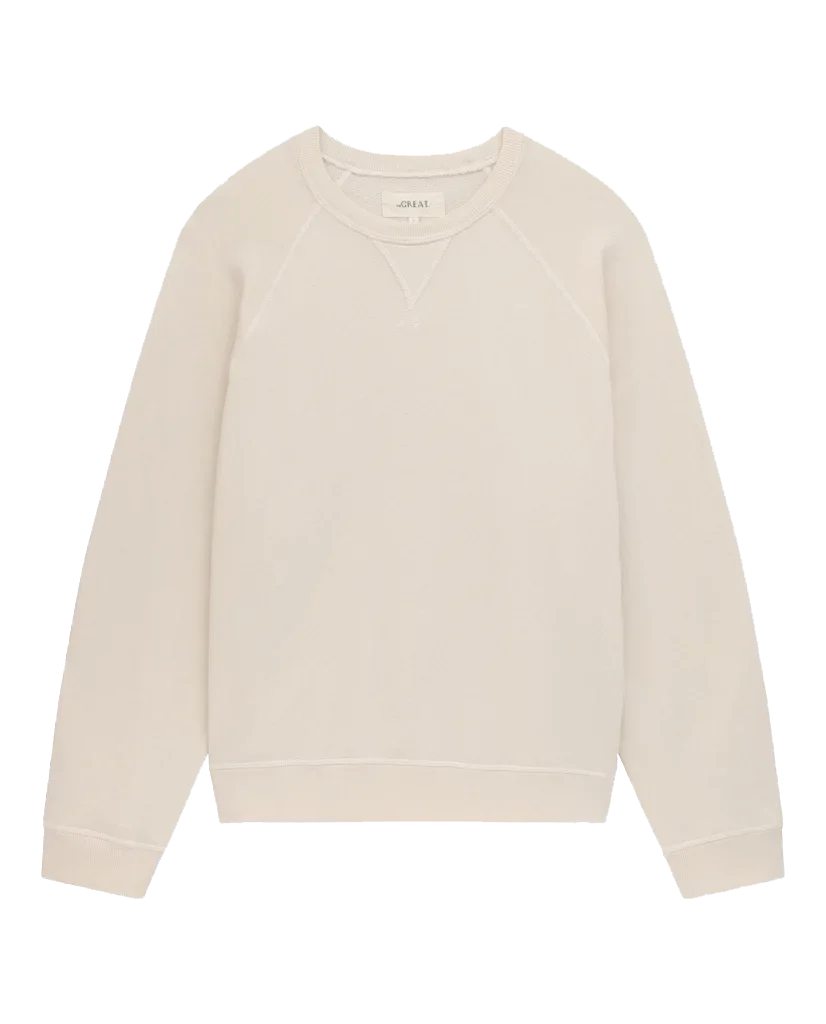 The Slouch Sweatshirt. Solid -- Washed White - Image 5