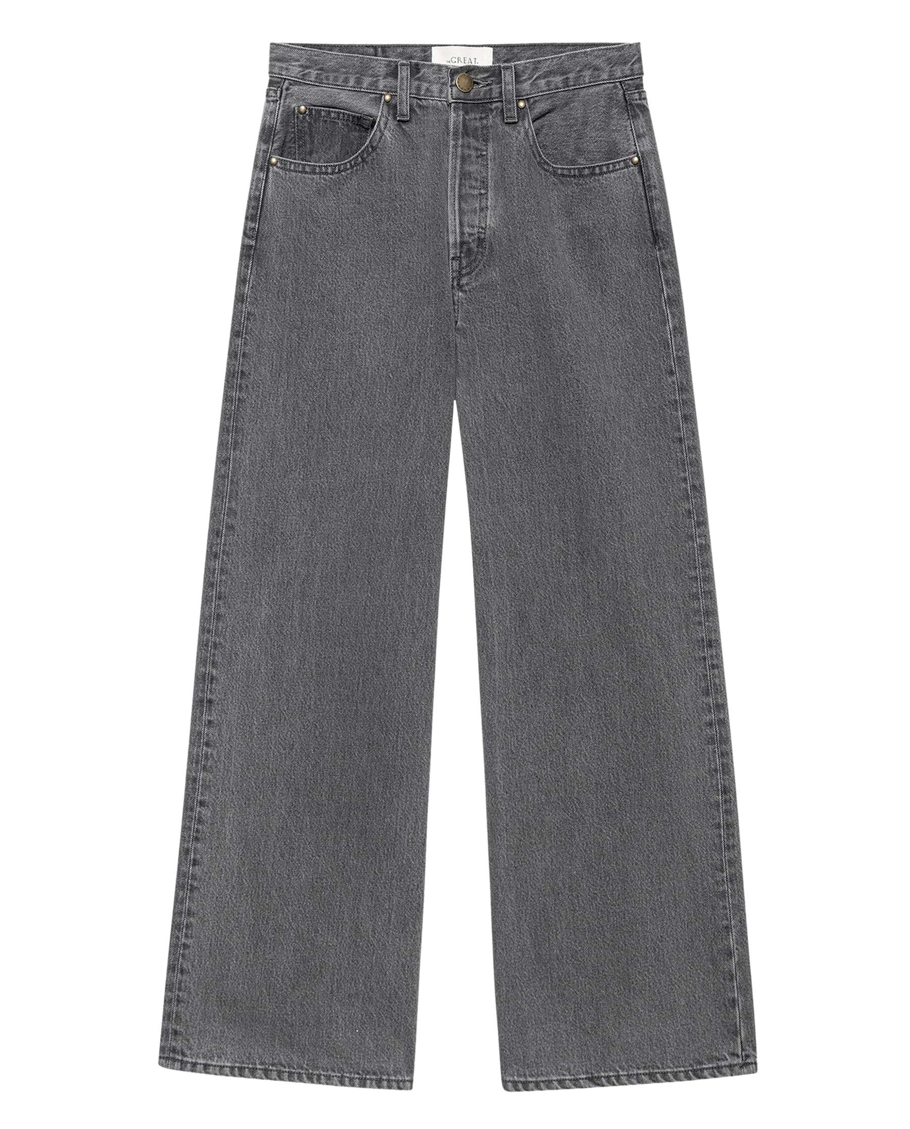 The Slouch Wide Leg Jean. -- Graphite Wash - Image 6