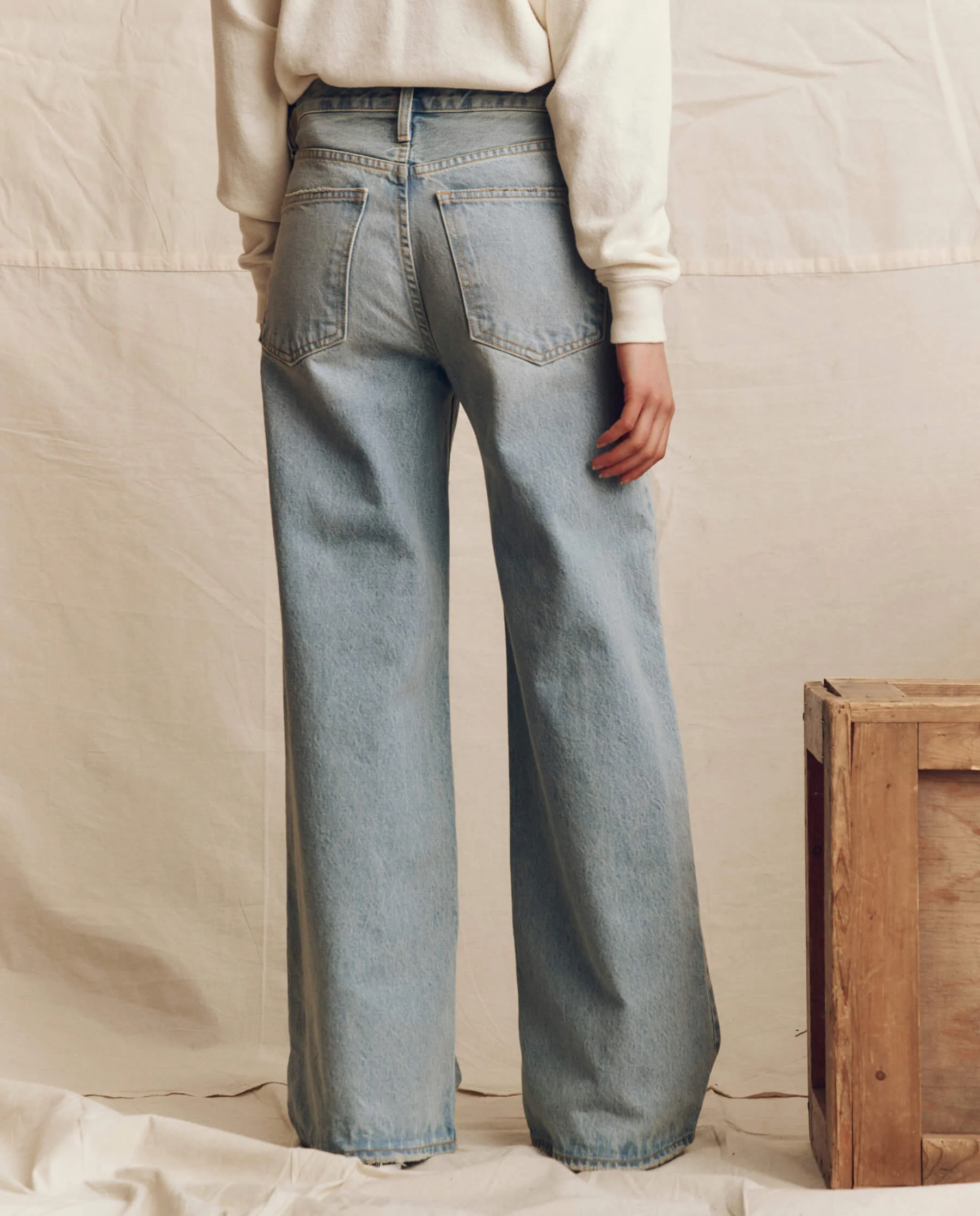 The Slouch Wide Leg Jean. -- Tidal Wash - Image 4