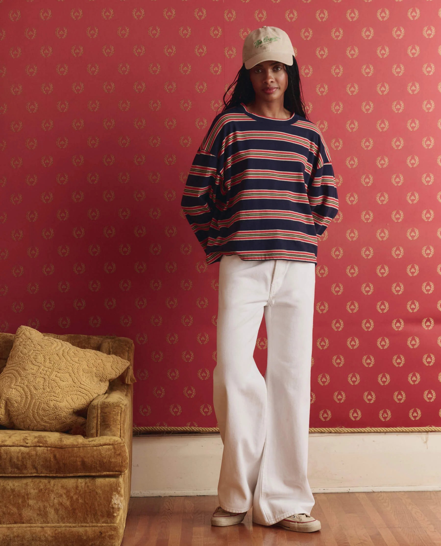 The Slouch Wide Leg Jean. -- True White - Image 4