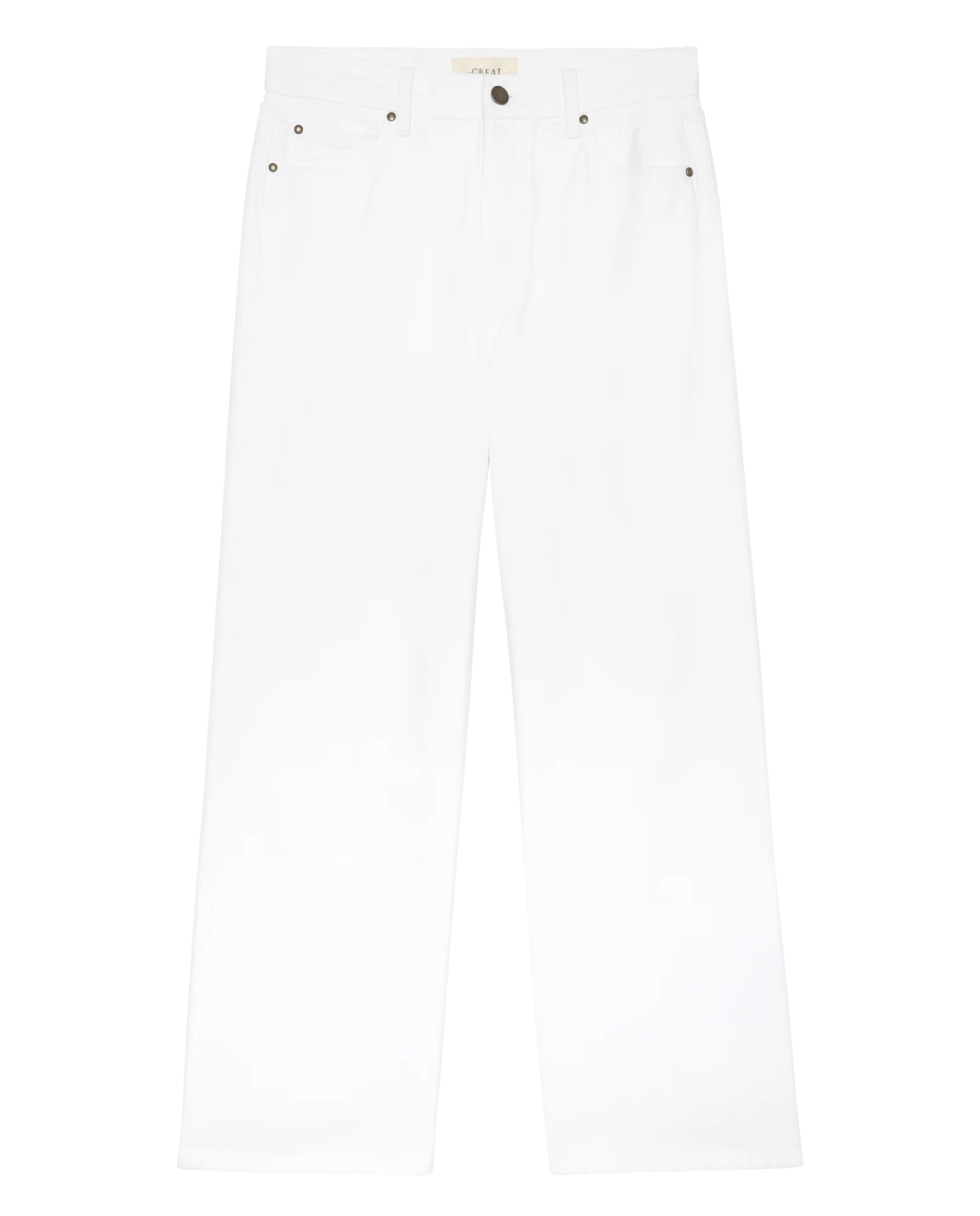 The Slouch Wide Leg Jean. -- True White - Image 5
