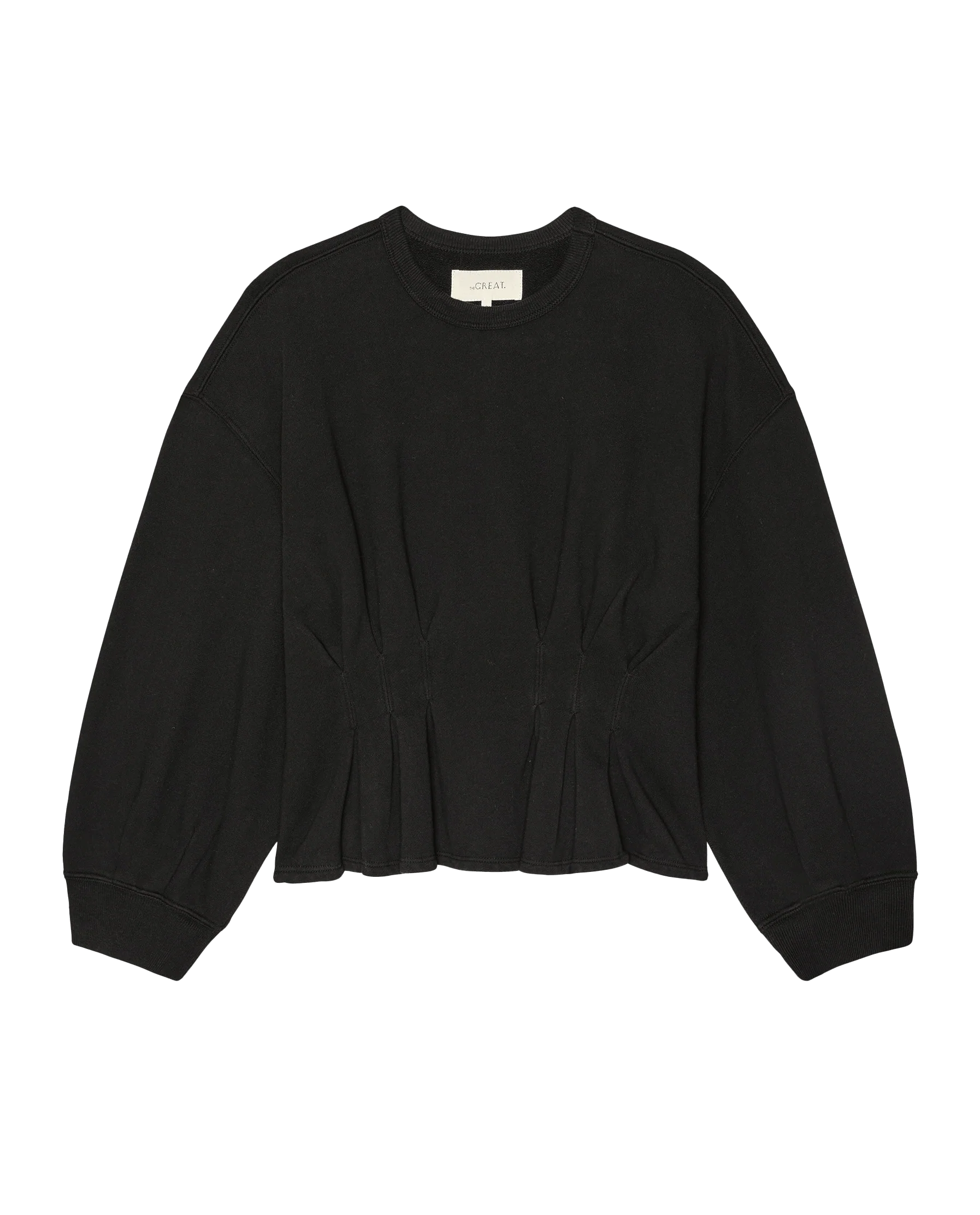 The Slouchy Corset Sweatshirt. -- True Black - Image 5