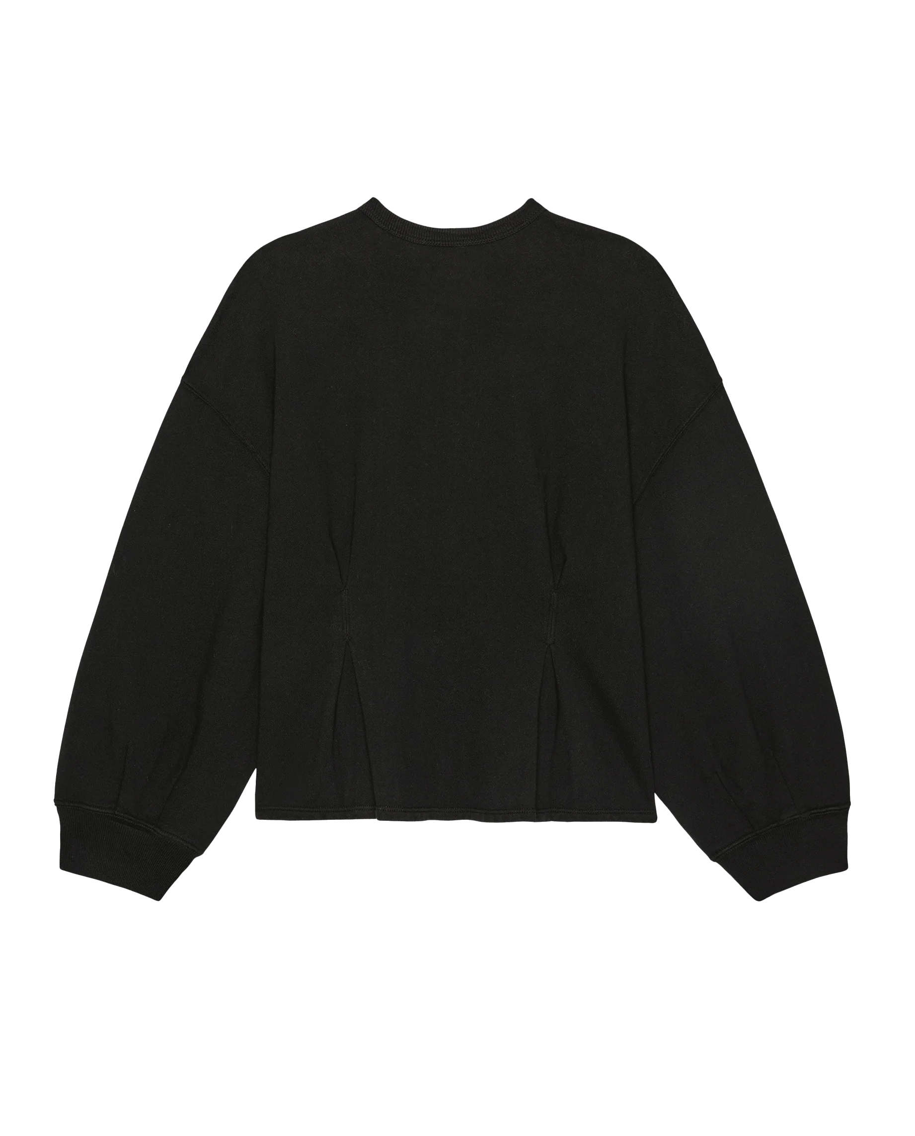 The Slouchy Corset Sweatshirt. -- True Black - Image 6