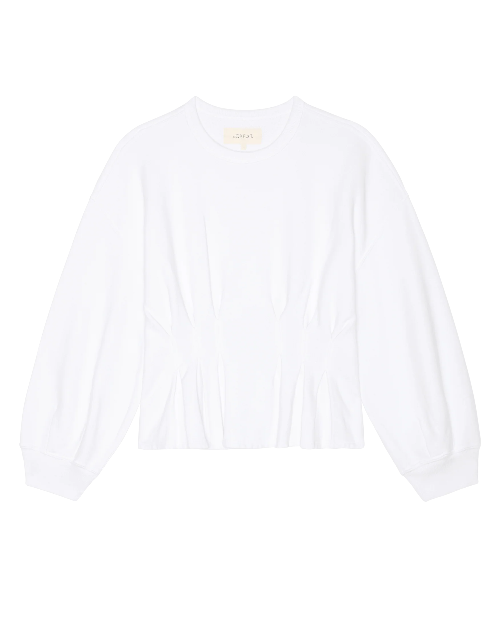 The Slouchy Corset Sweatshirt. -- True White - Image 5