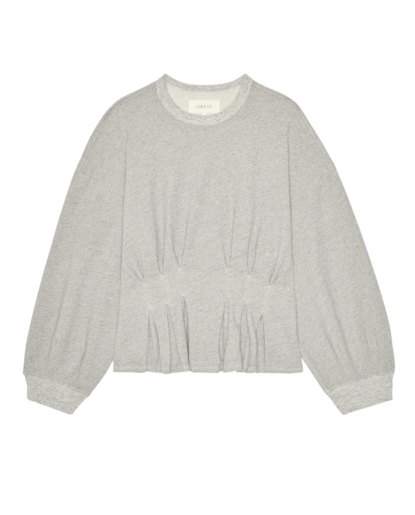 The Slouchy Corset Sweatshirt. -- Varsity Grey - Image 5