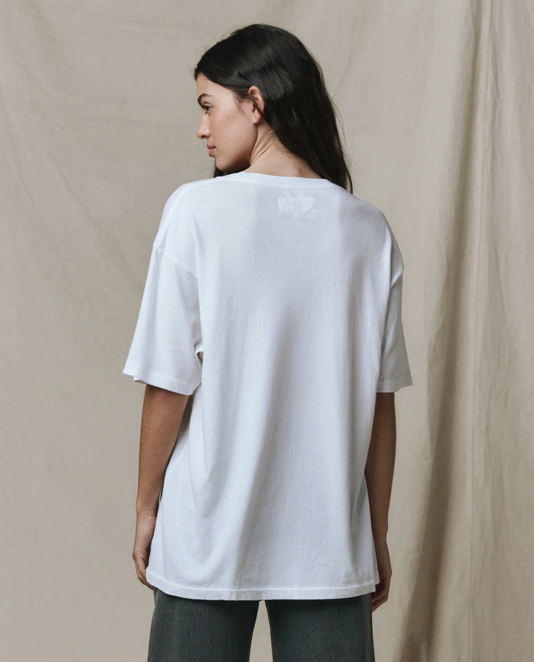 The Slouchy Crew Tee. -- True White - Image 4