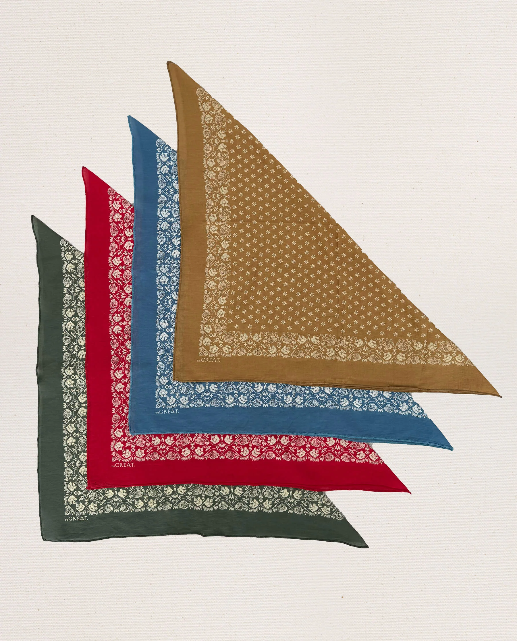 The Bandana. -- Small -- Bright Red - Image 3