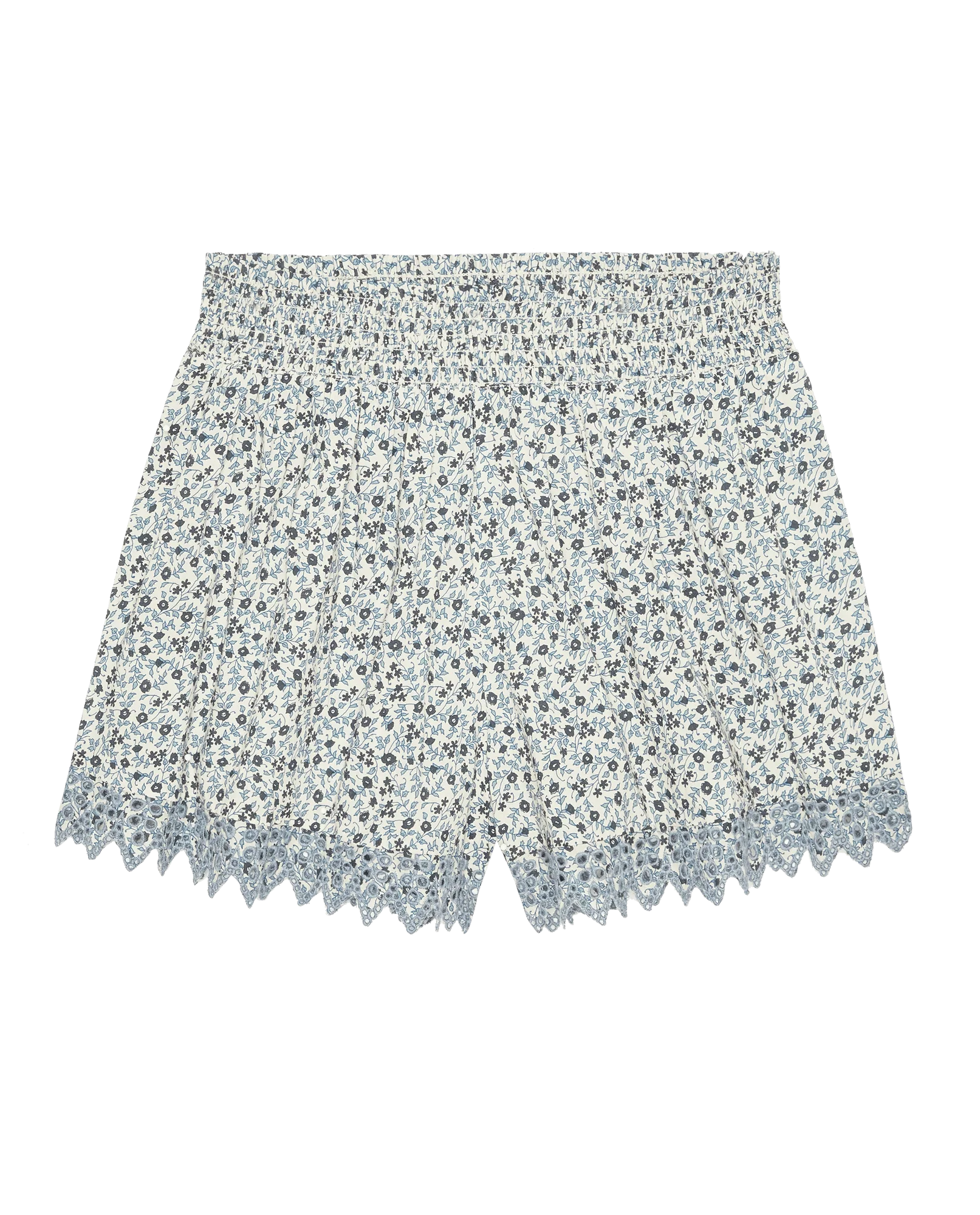 The Smocked Eyelet Short. -- Bluebell Ditsy - Image 6
