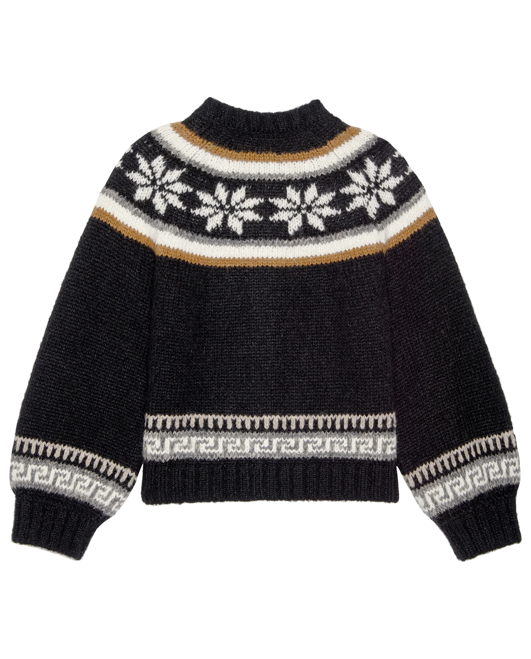 The Snowflake Ice Rink Cardigan. -- Black - Image 5