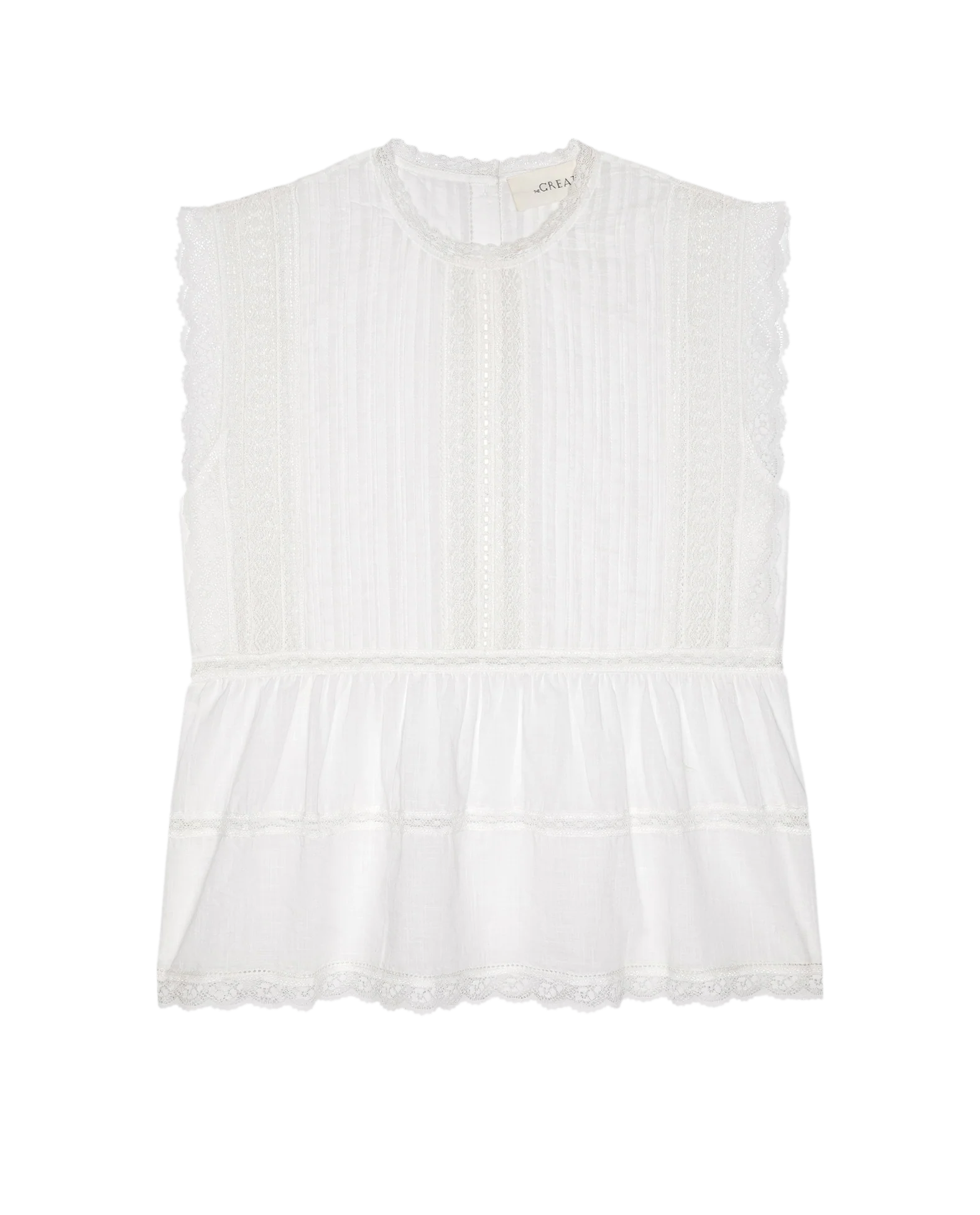 The Sonnet Top. -- True White - Image 4