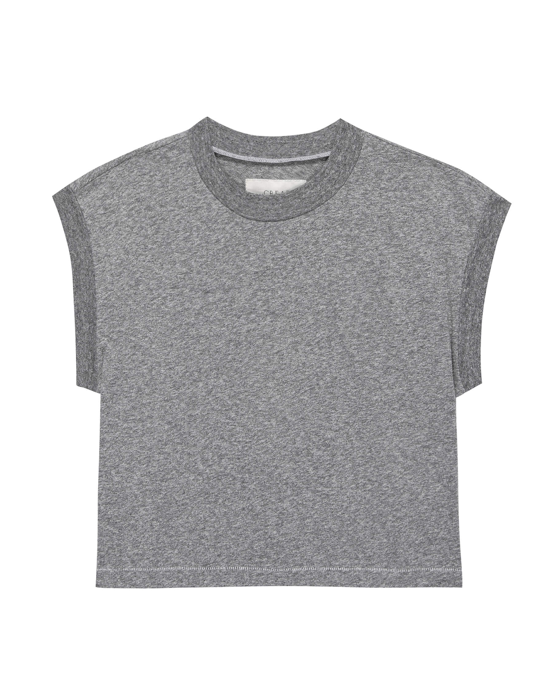 The Square Tee. -- Heather Grey - Image 4