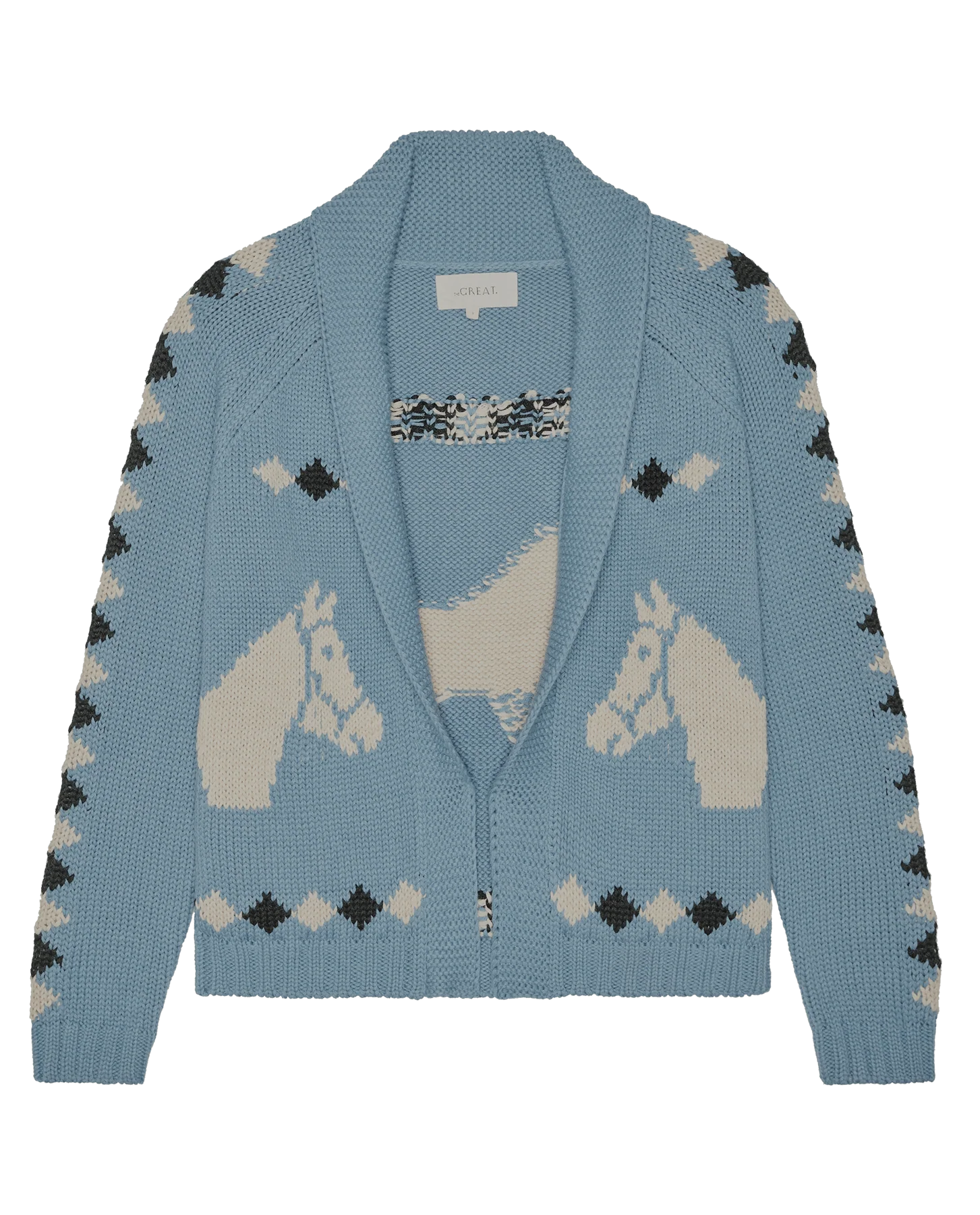 The Stable Lodge Cardigan. -- Blue Bell - Image 5