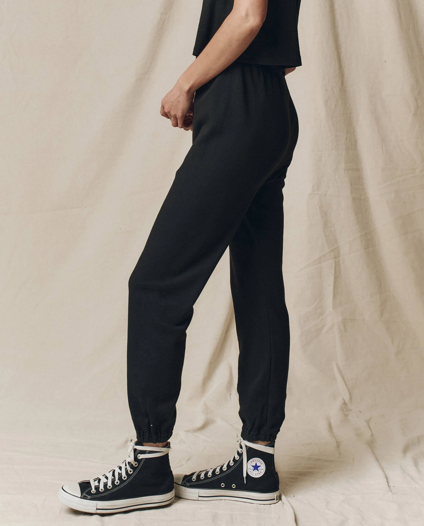 The Stadium Sweatpant. Solid -- Almost Black - Image 3