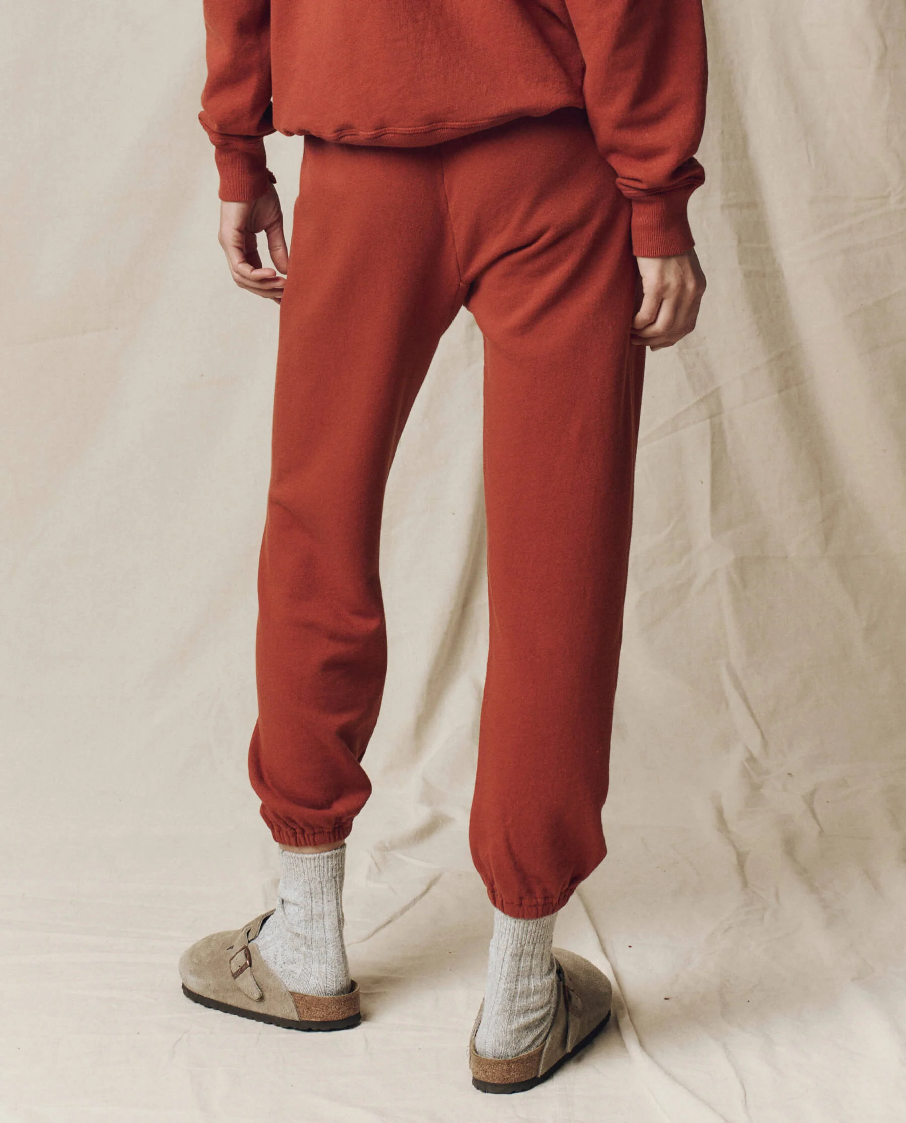 The Stadium Sweatpant. Solid -- Brick - Image 2