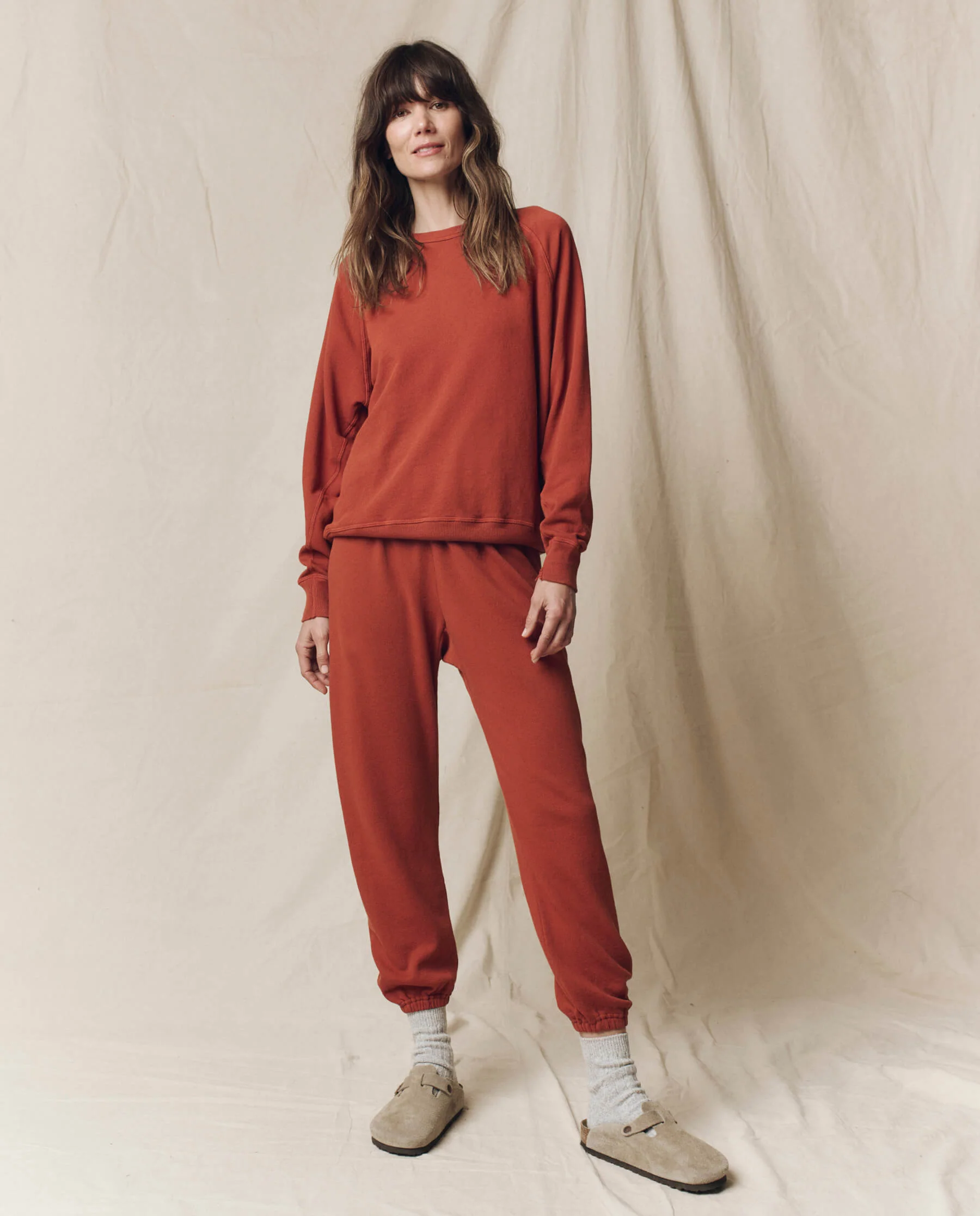 The Stadium Sweatpant. Solid -- Brick - Image 4