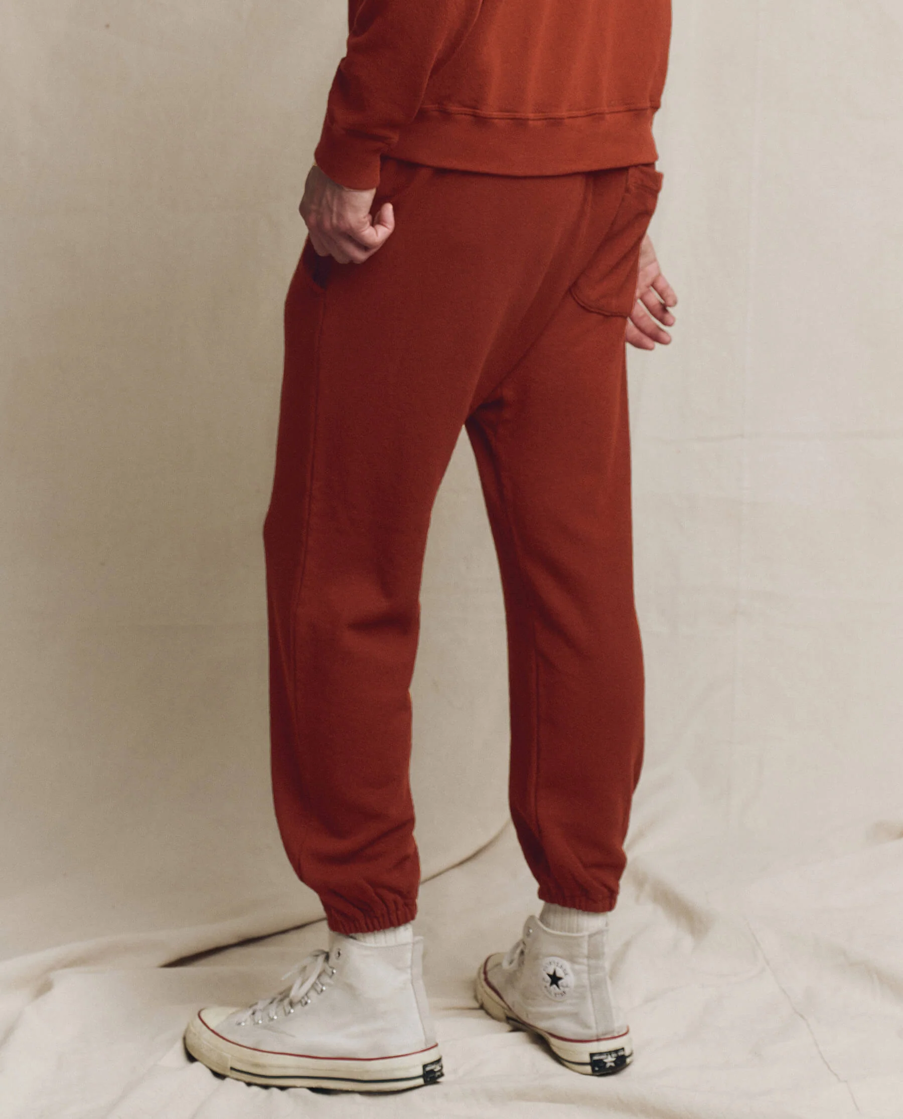 The Men's Stadium Sweatpant. Solid -- Brick - Image 2