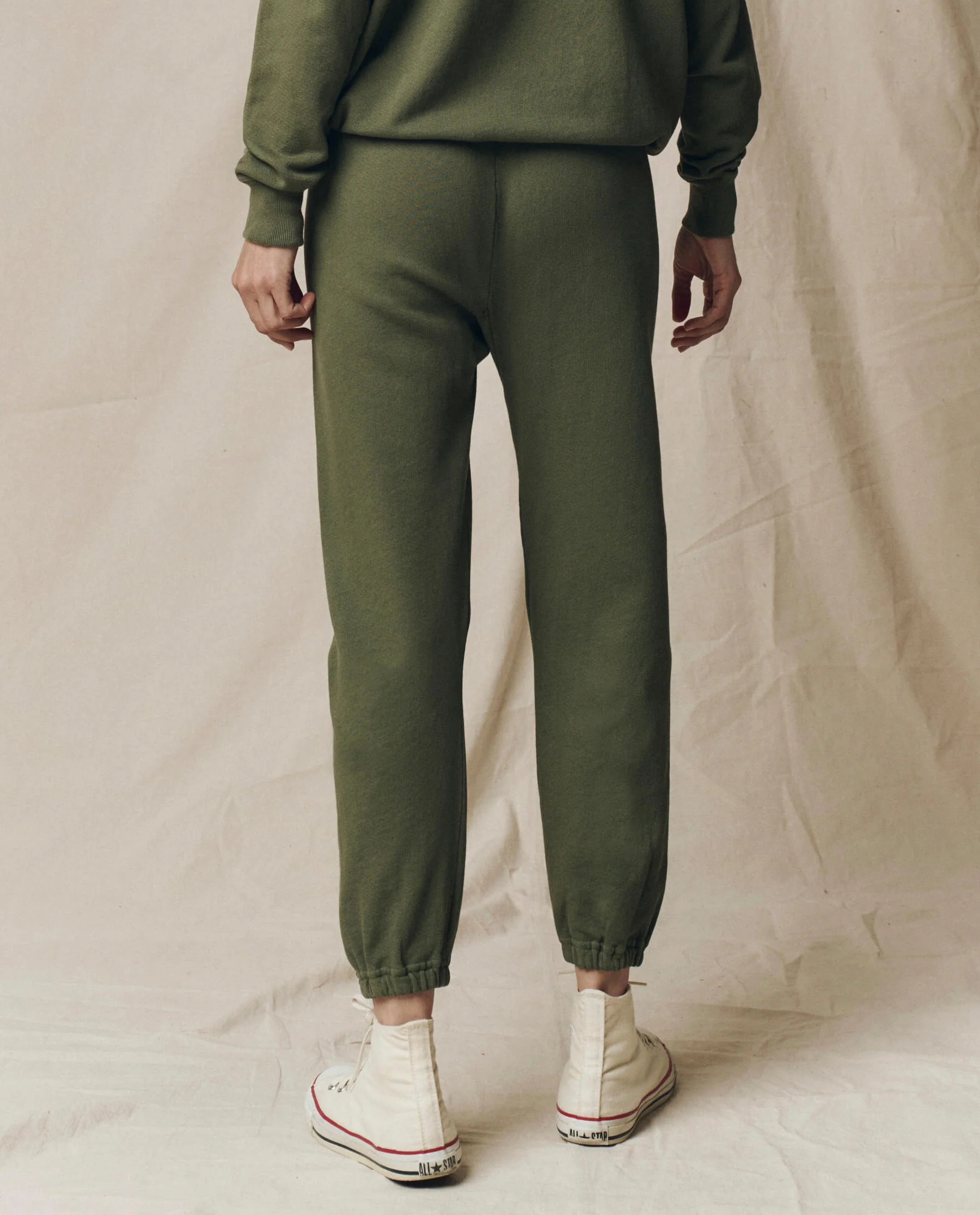 The Stadium Sweatpant. Solid -- Heritage Army - Image 2