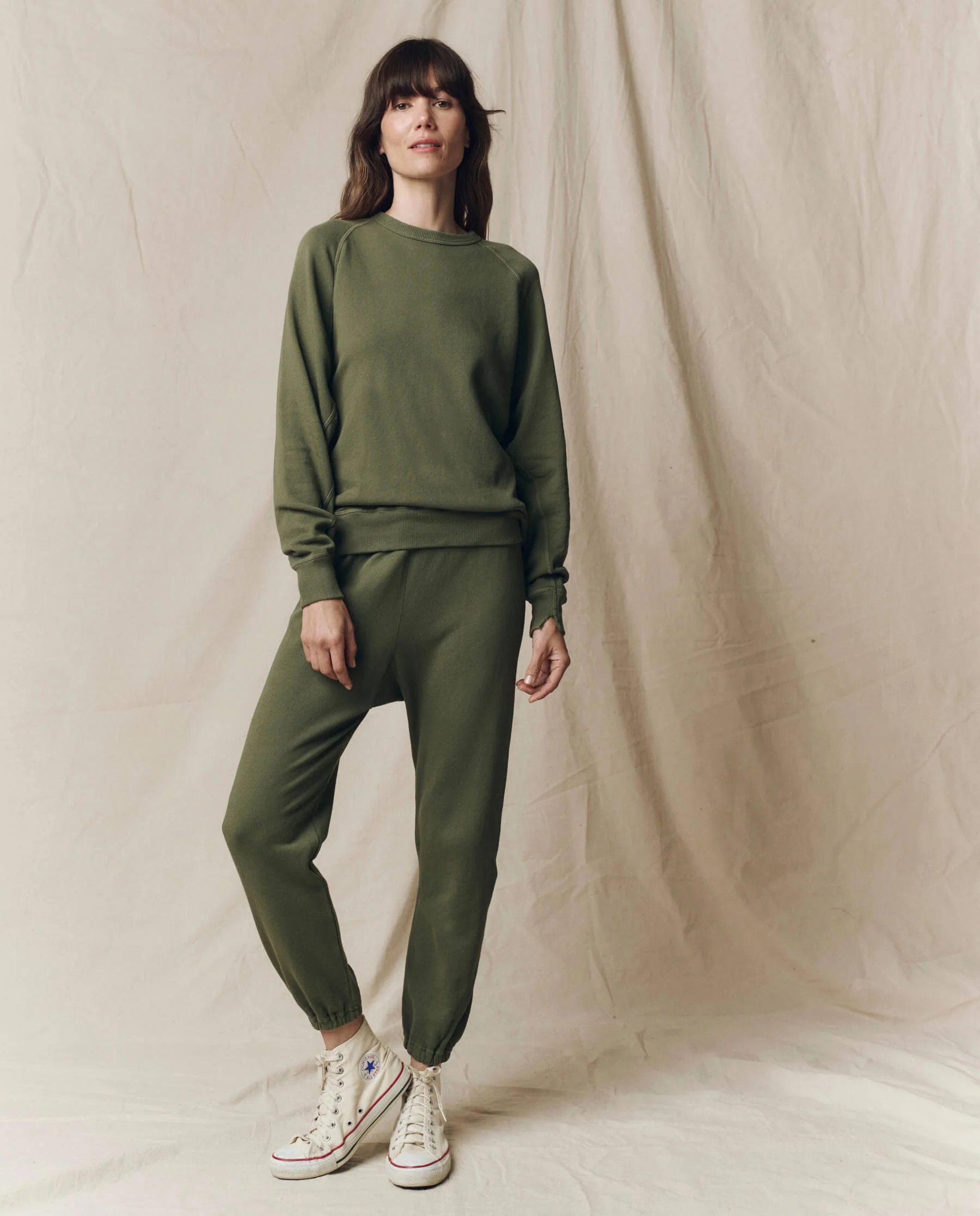 The Stadium Sweatpant. Solid -- Heritage Army - Image 4