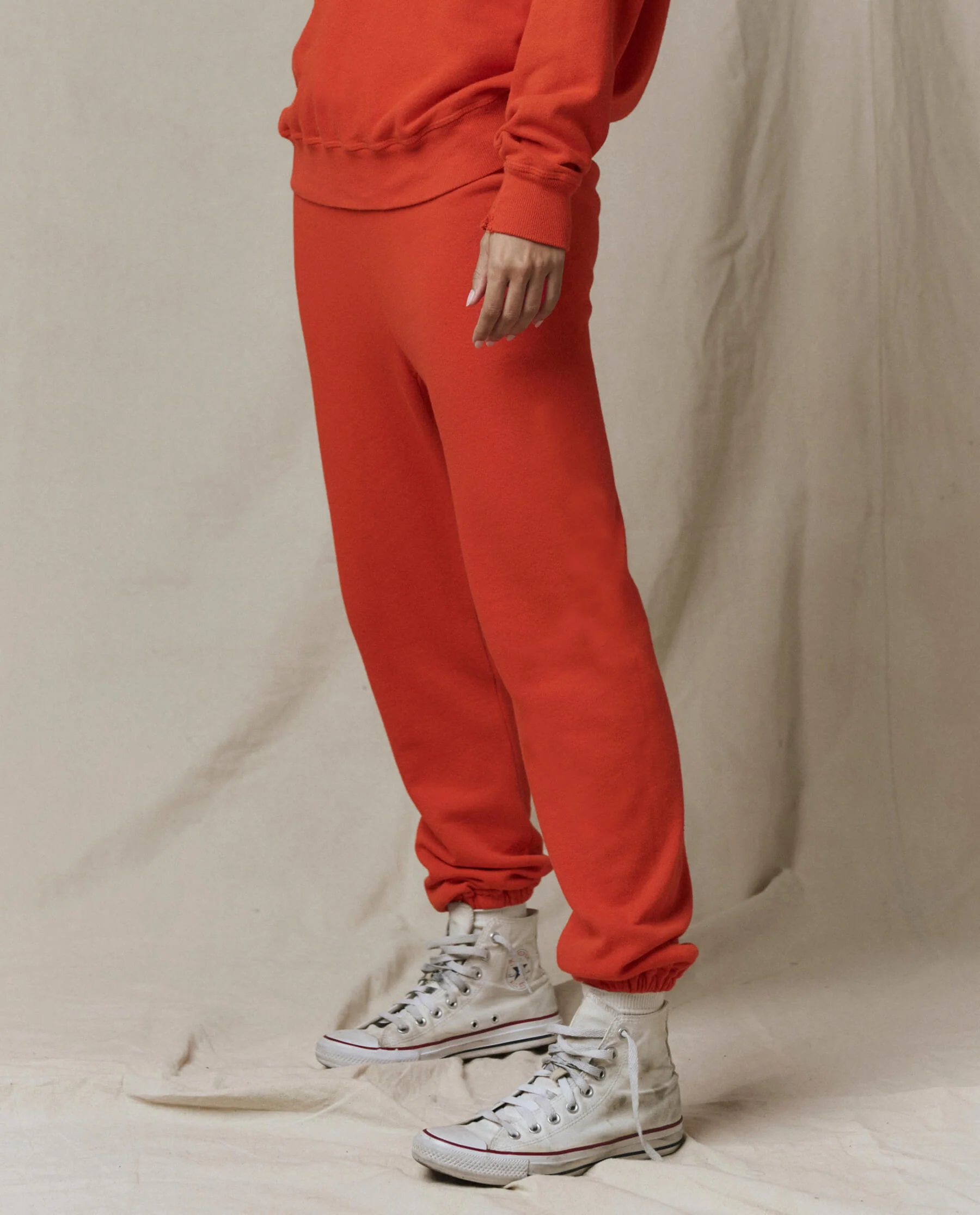 The Stadium Sweatpant. Solid -- Persimmon - Image 2