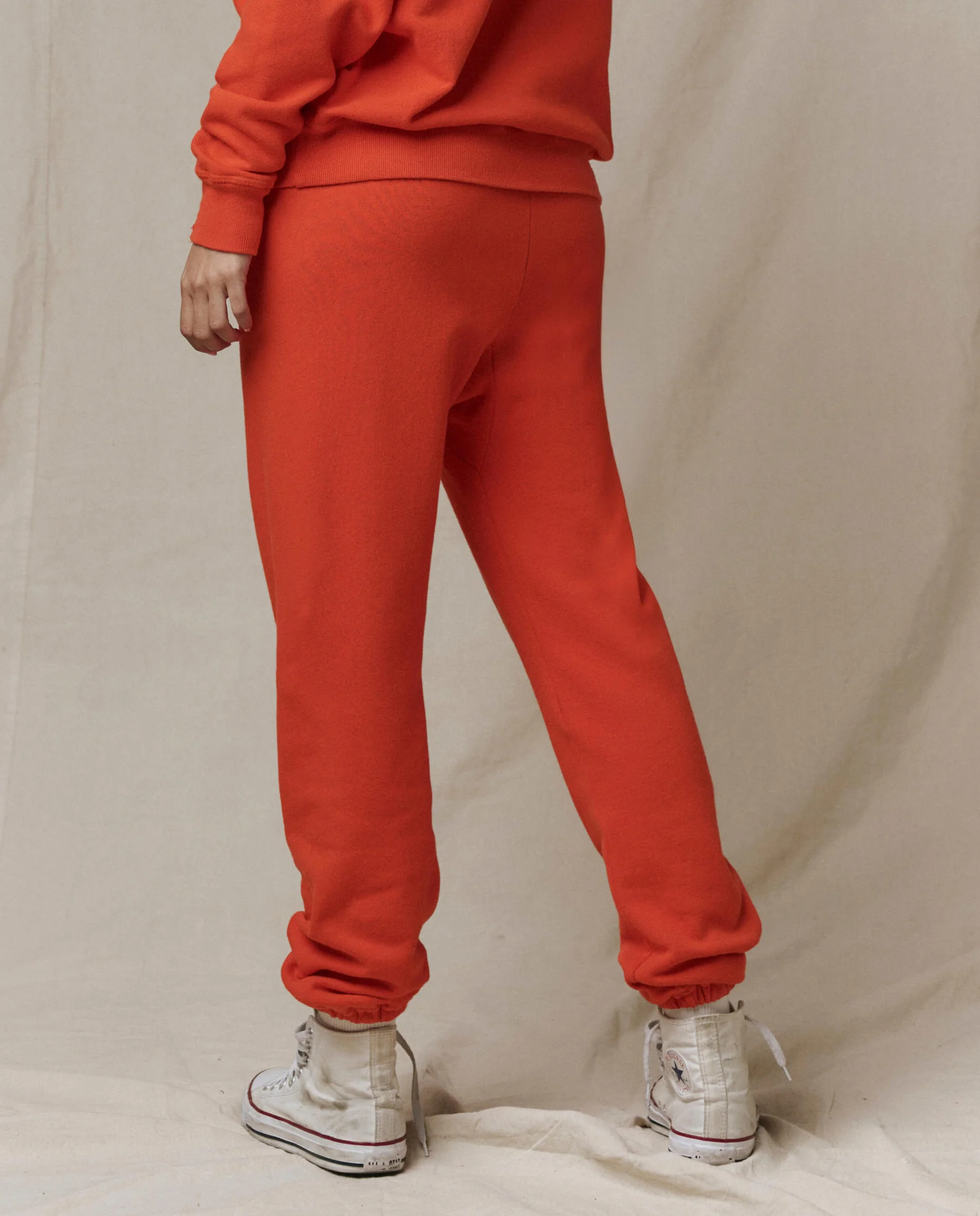 The Stadium Sweatpant. Solid -- Persimmon - Image 4