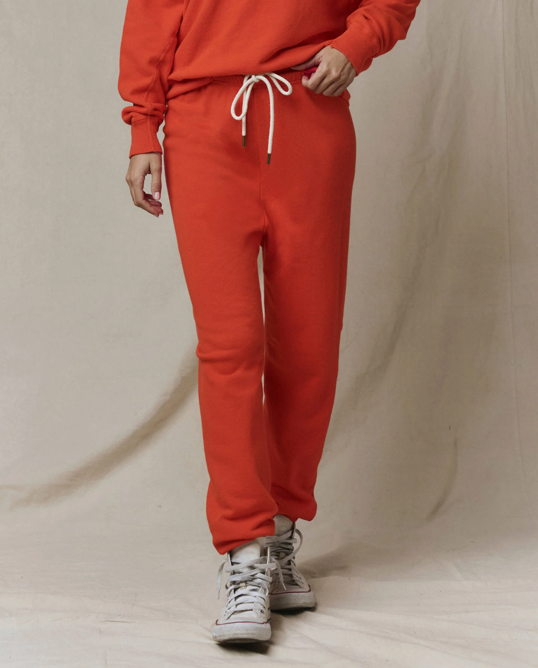 The Stadium Sweatpant. Solid -- Persimmon - Image 5