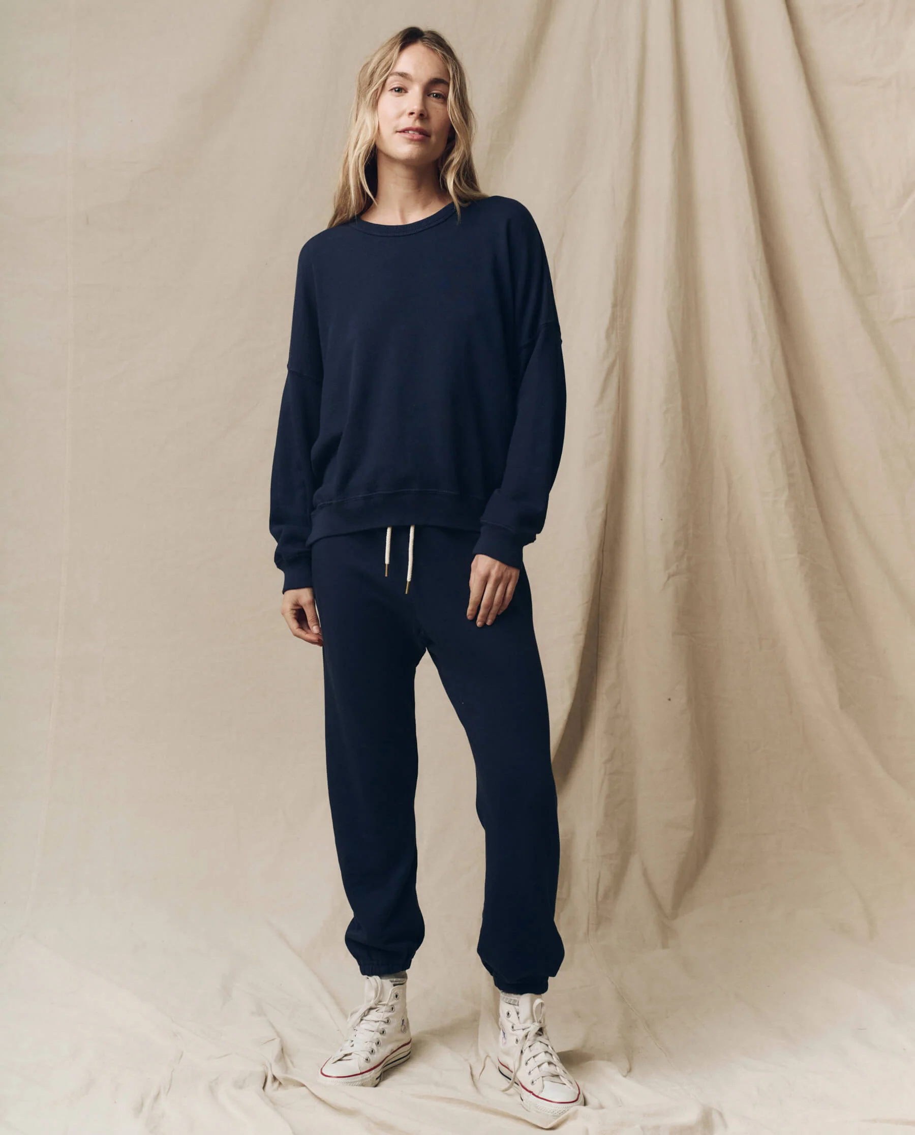 The Stadium Sweatpant. Solid -- True Navy - Image 4