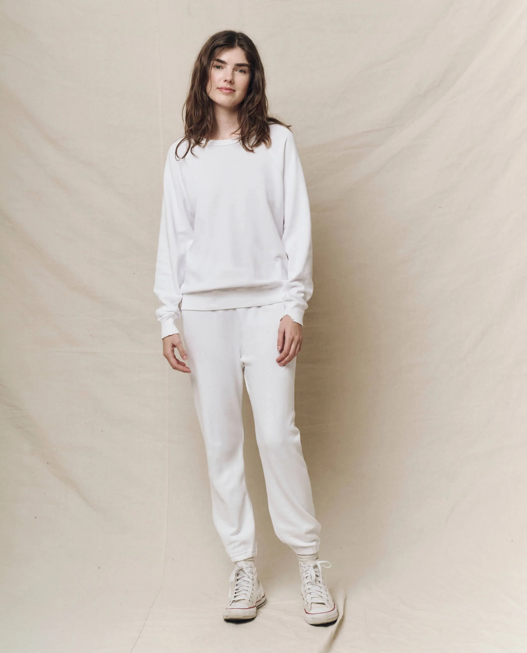 The Stadium Sweatpant. Solid -- True White - Image 4