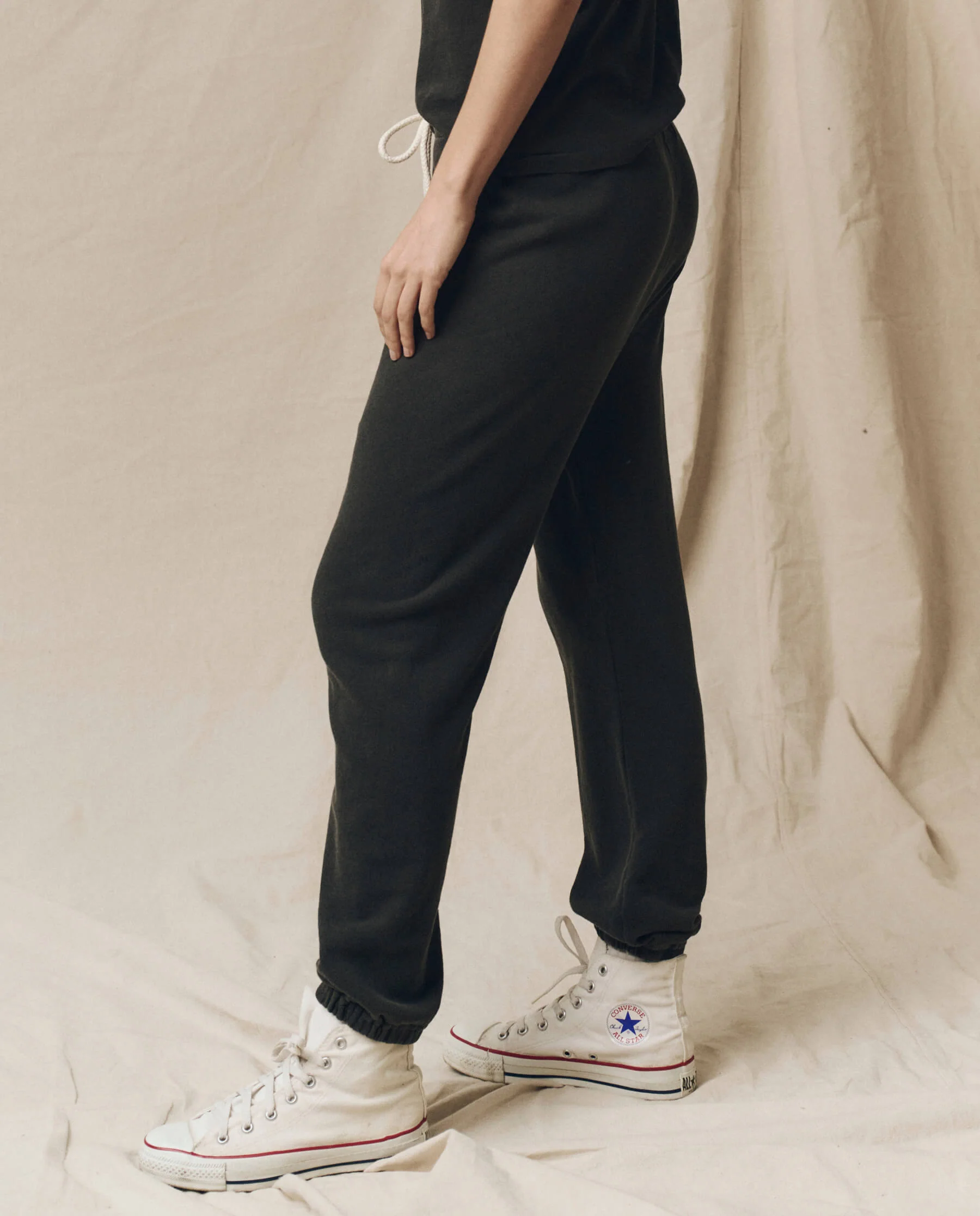 The Stadium Sweatpant. Solid -- Washed Black - Image 3