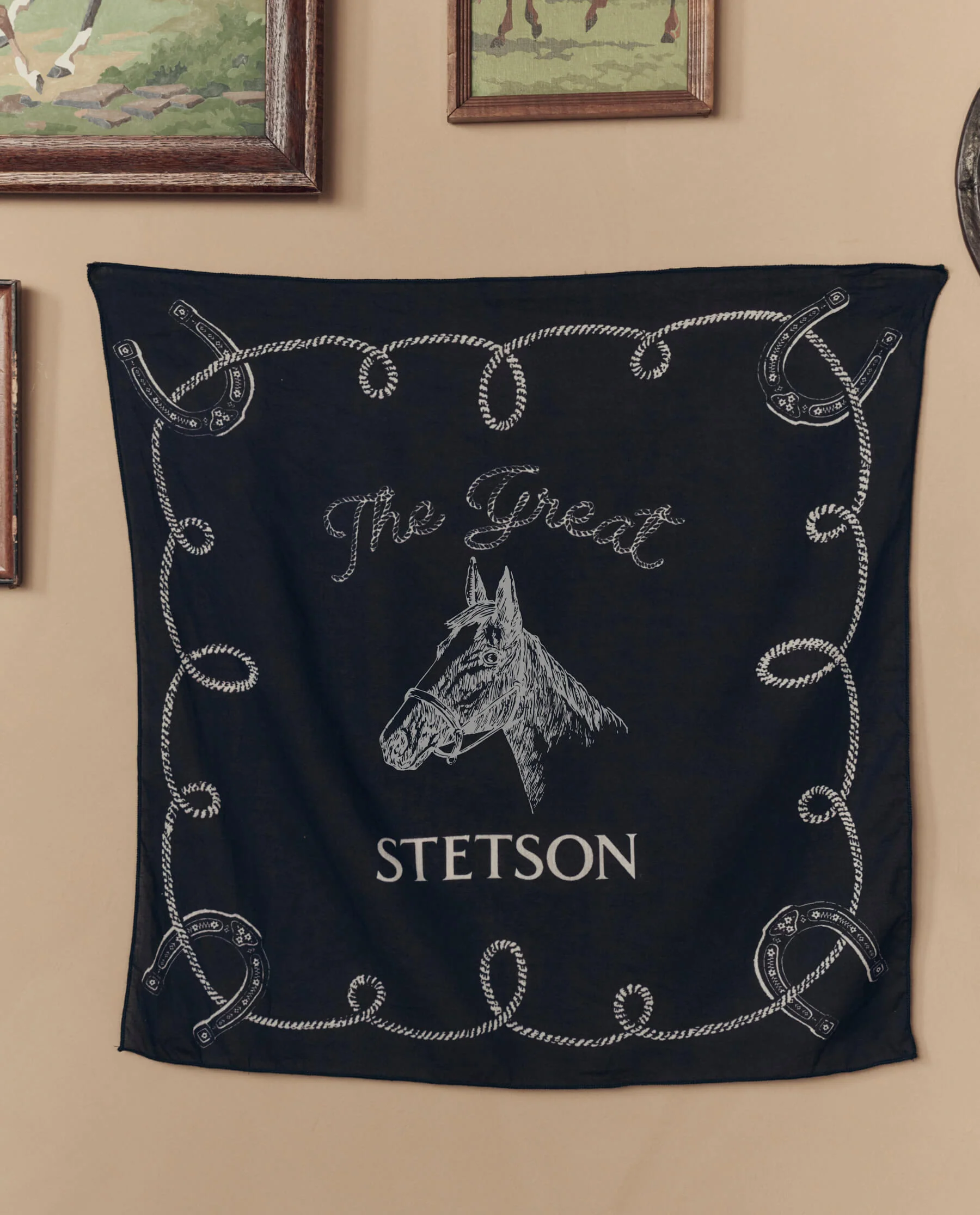 The Stetson Western Bandana. -- Navy - Image 2