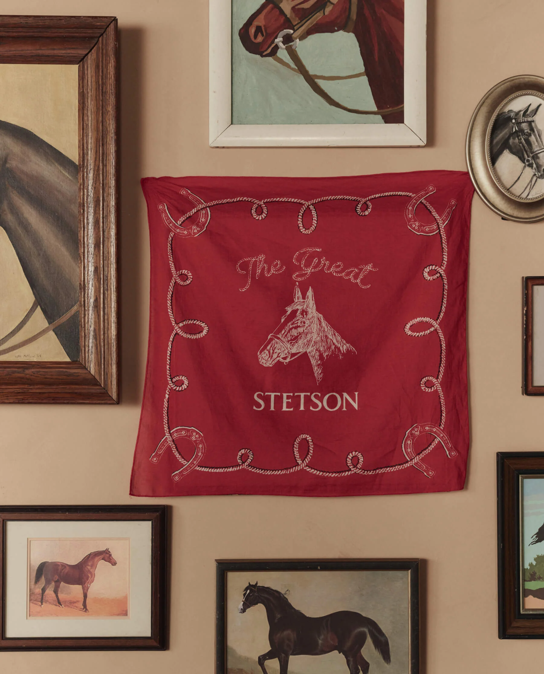 The Stetson Western Bandana. -- Red - Image 2