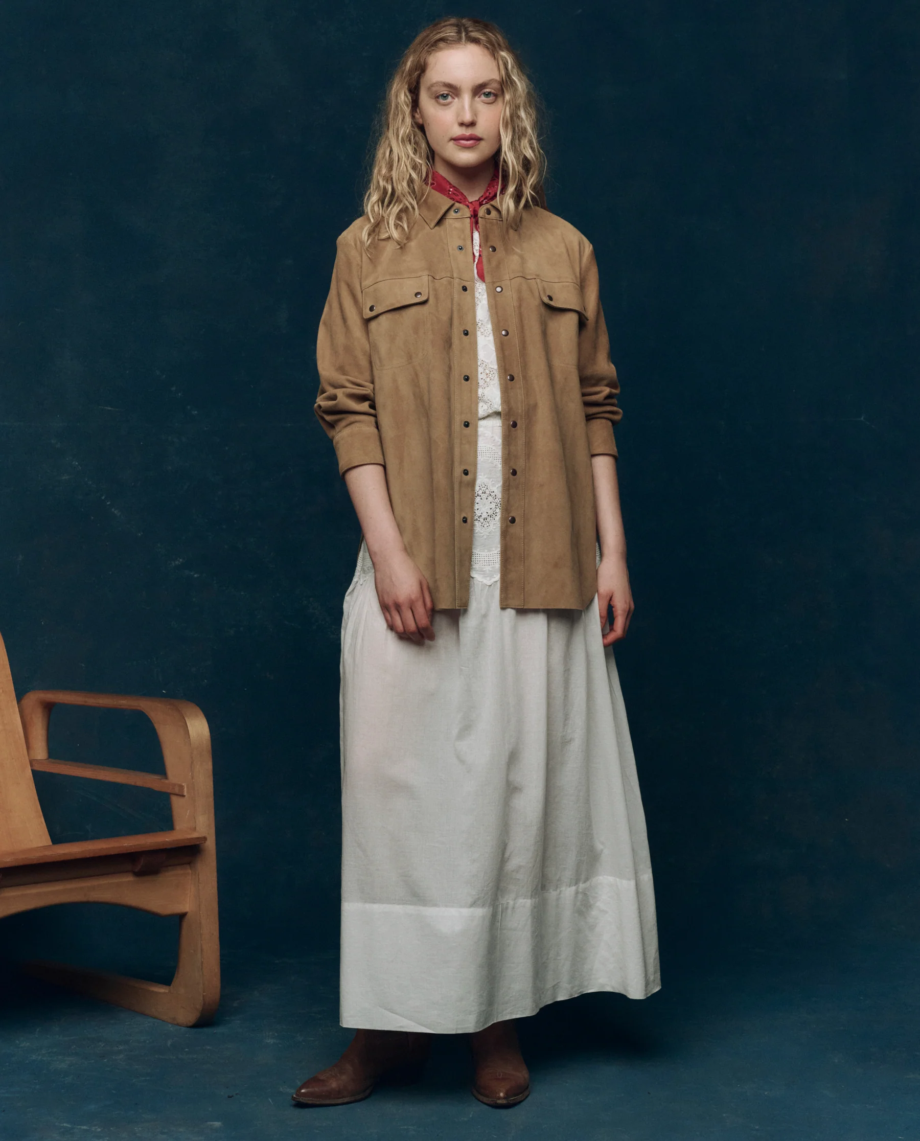 The Suede Traveler Jacket. -- Golden Brown - Image 4