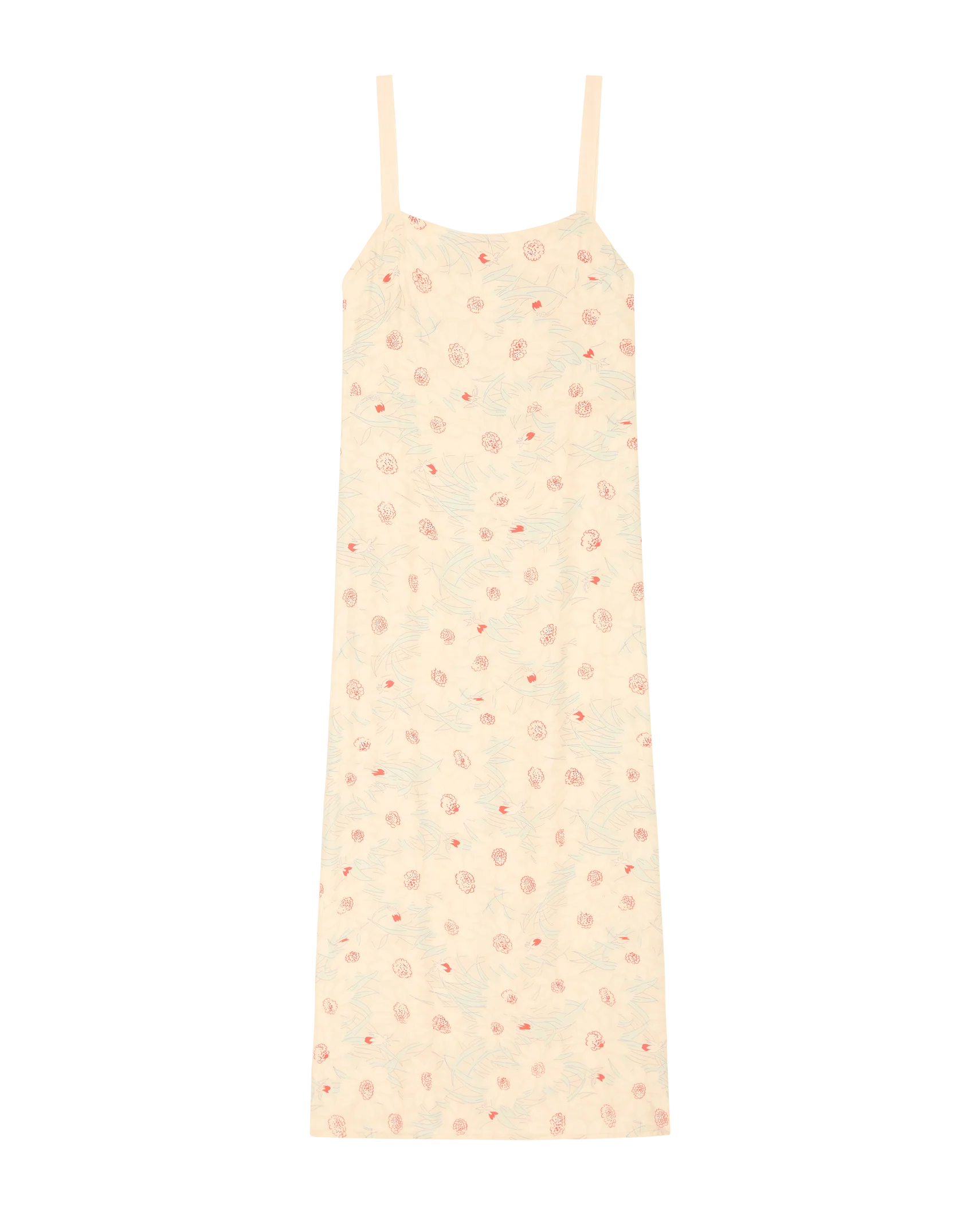 The Sunroom Slip Dress. -- Champagne Scattered Bloom - Image 5